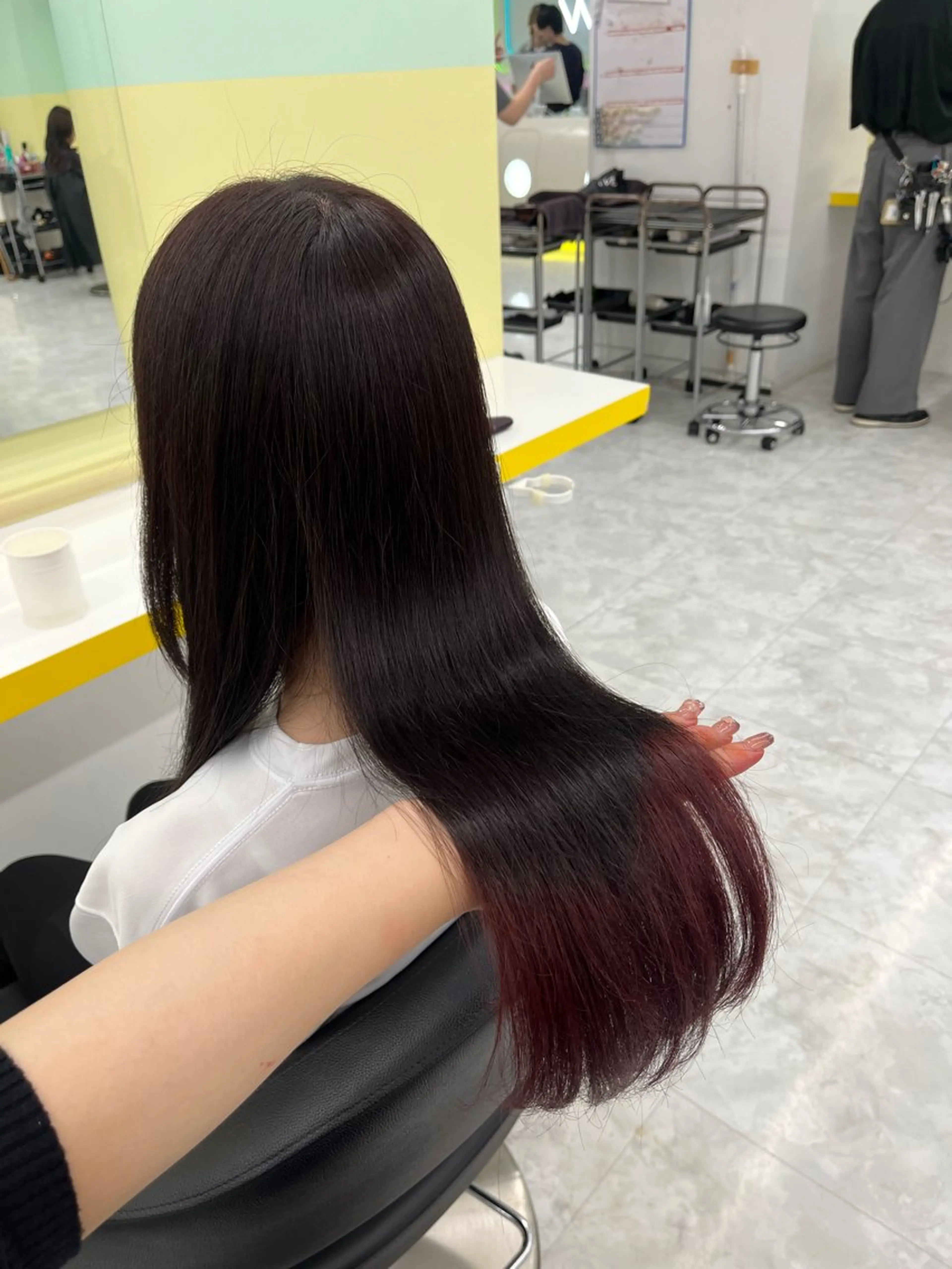 ロング カラー ヘアアレンジ デザインカラー ヘアカラー トリートメント ヘアセット 🎀Girly艶髪カ ラー🎀Harukaのヘアスタイル