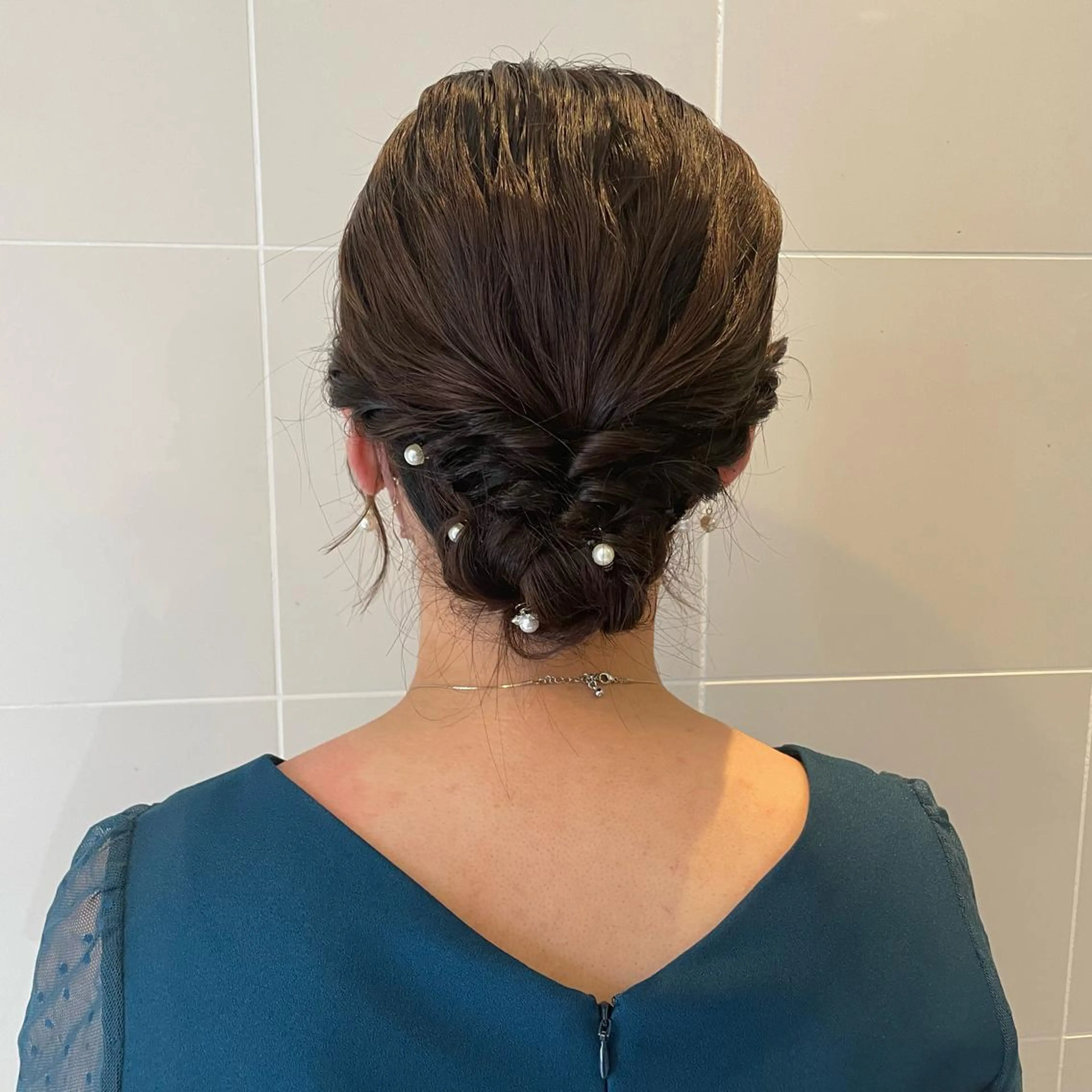 セミロング ヘアアレンジ ヘアセット T Ayaのヘアスタイル