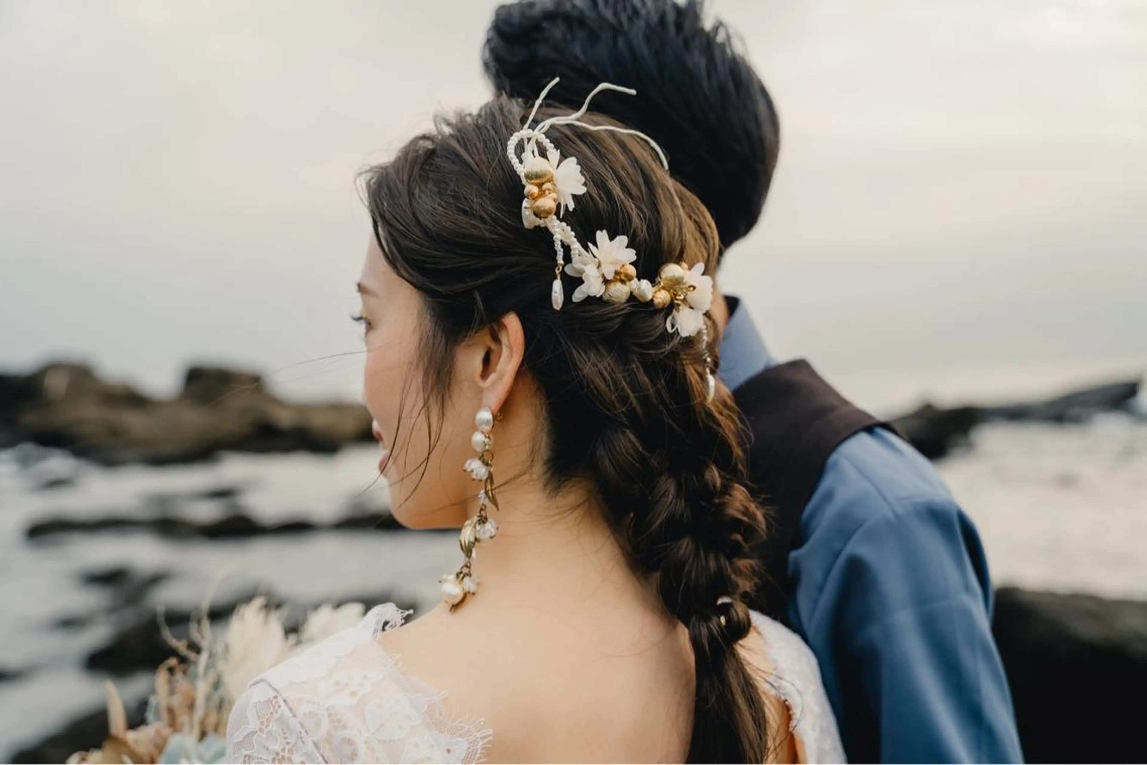 セミロング ヘアアレンジ 結婚式・ブライダル 飯塚 沙衣のヘアスタイル