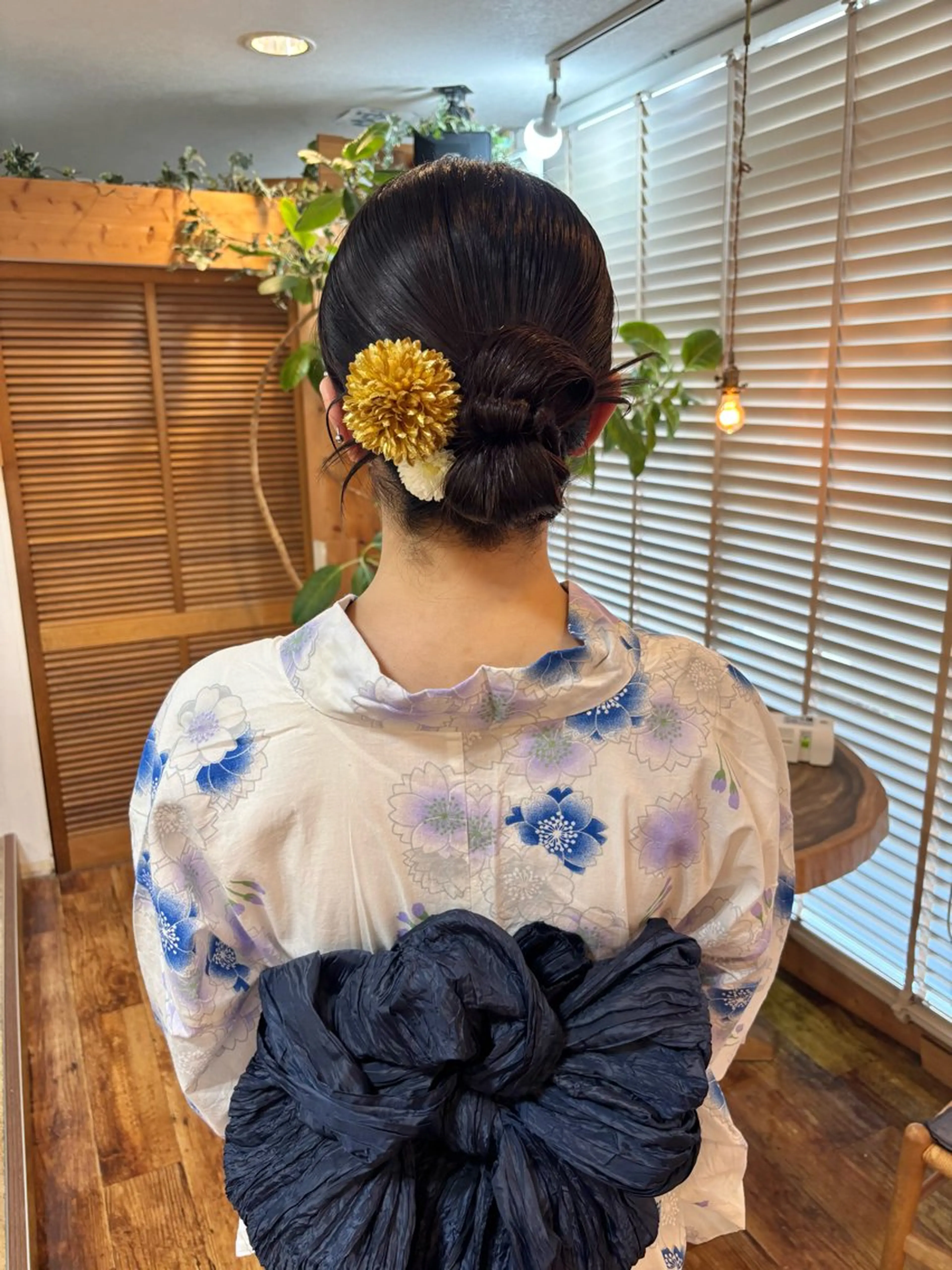 セミロング ヘアアレンジ 浴衣 ヘアセット bright所属・miku ヘアセット/着付けのヘアスタイル