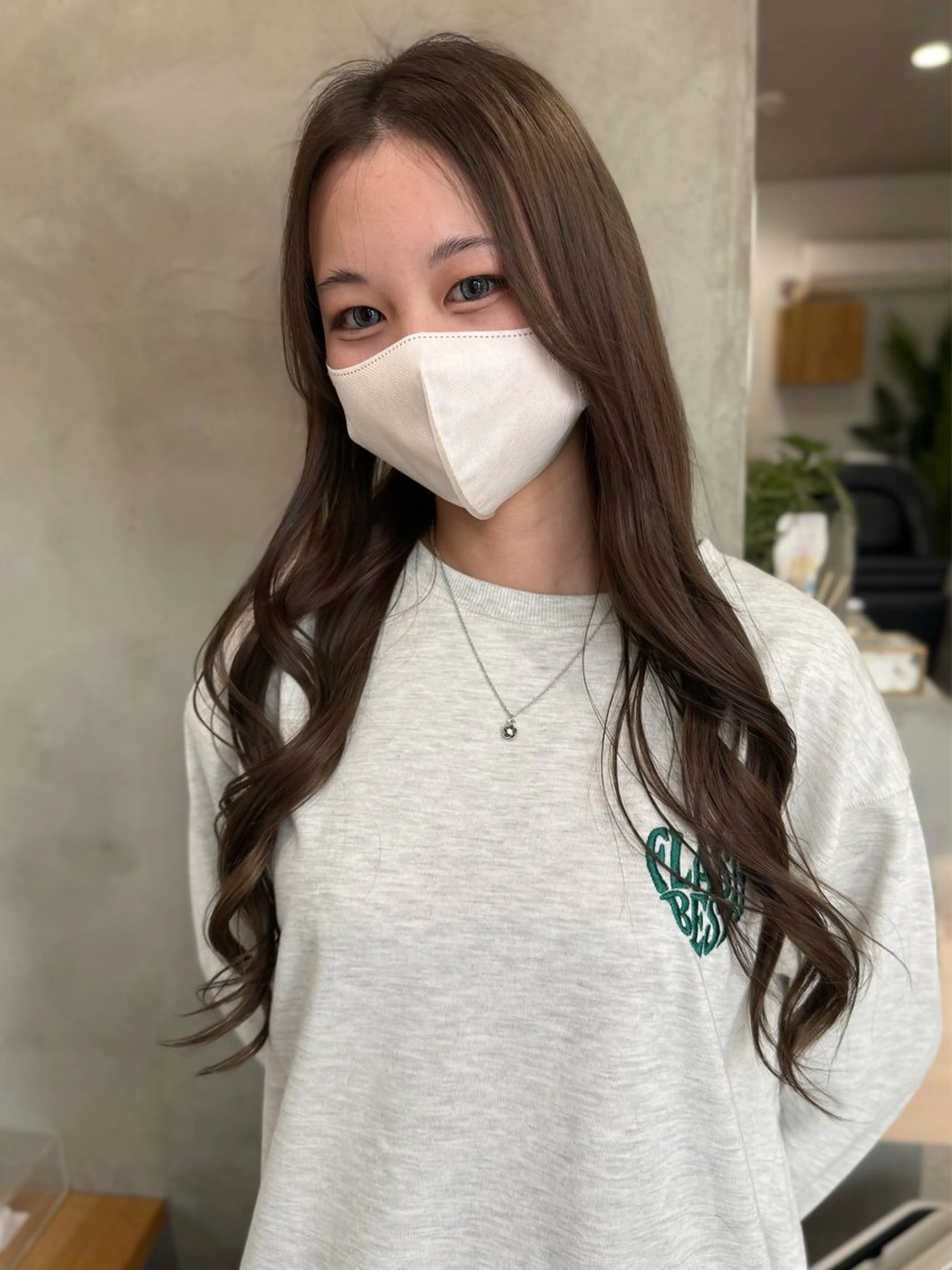 ロング カット ヘアカラー トリートメント 88 hair design所属・🫧ハルカ🫧 韓国レイヤーのヘアスタイル