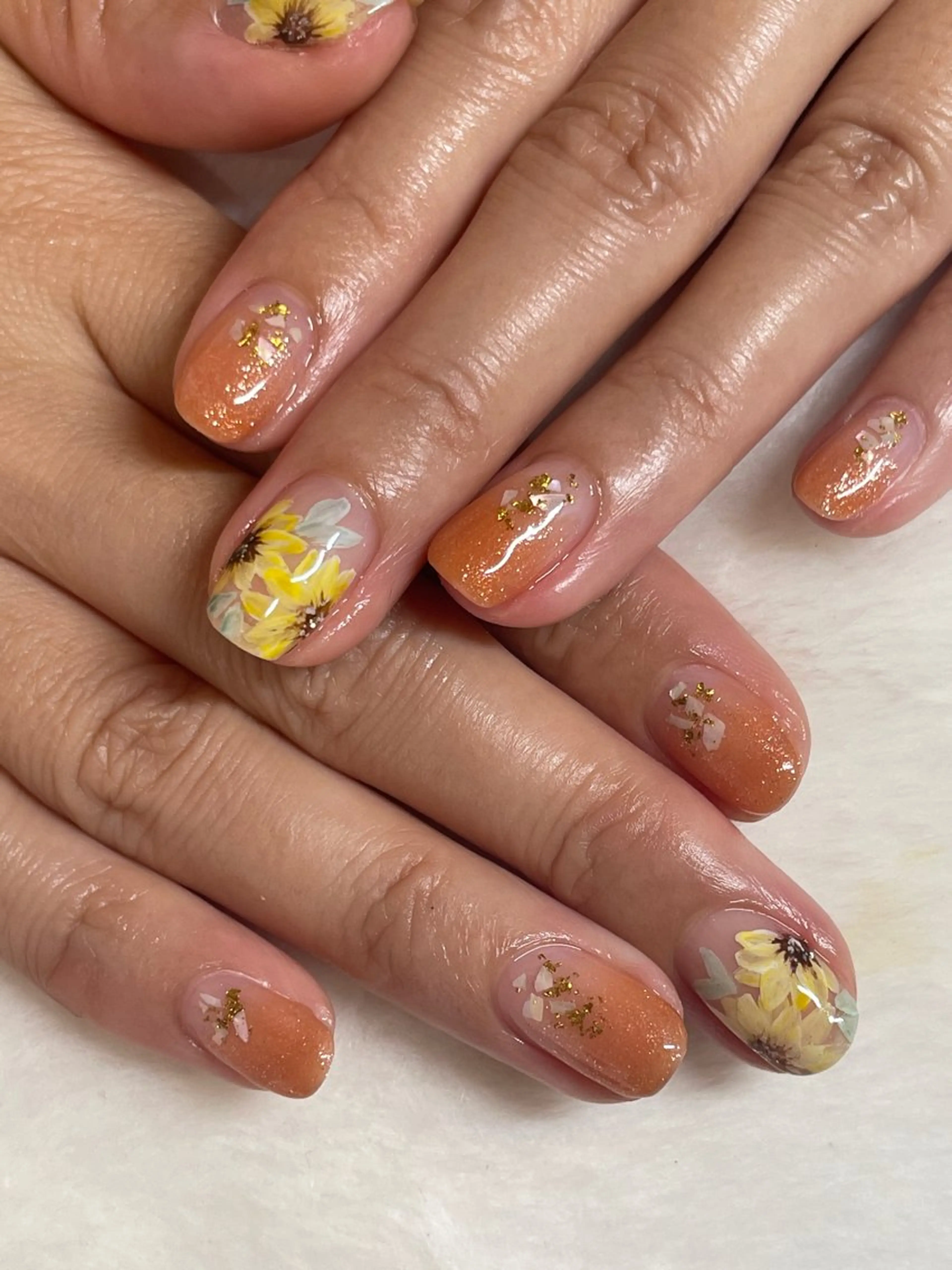 メンズ ネイル グラデーション Chérinail 爪のお手入れのネイルデザイン