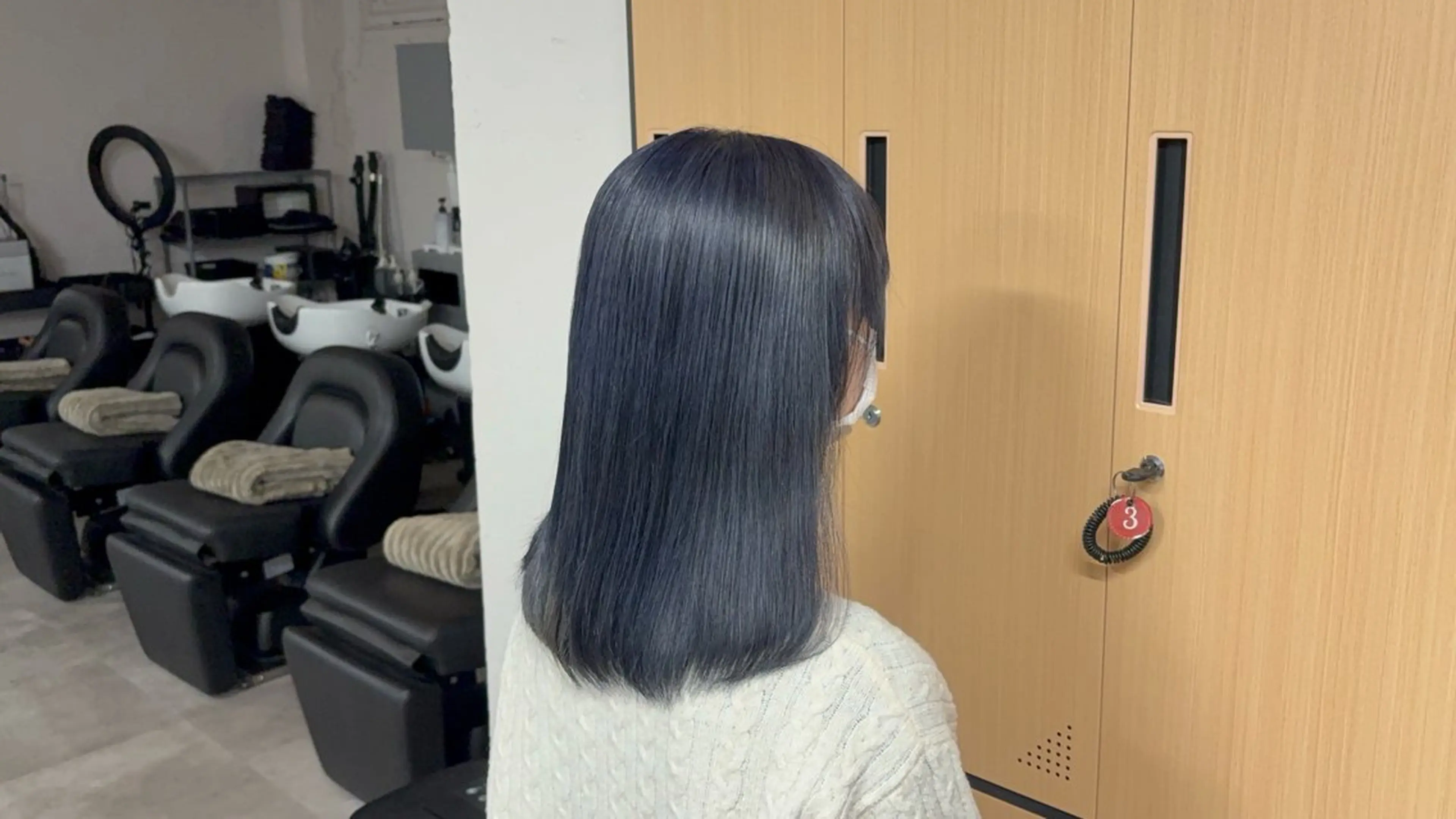 ミディアム tokute 中野真咲🐺のヘアスタイル