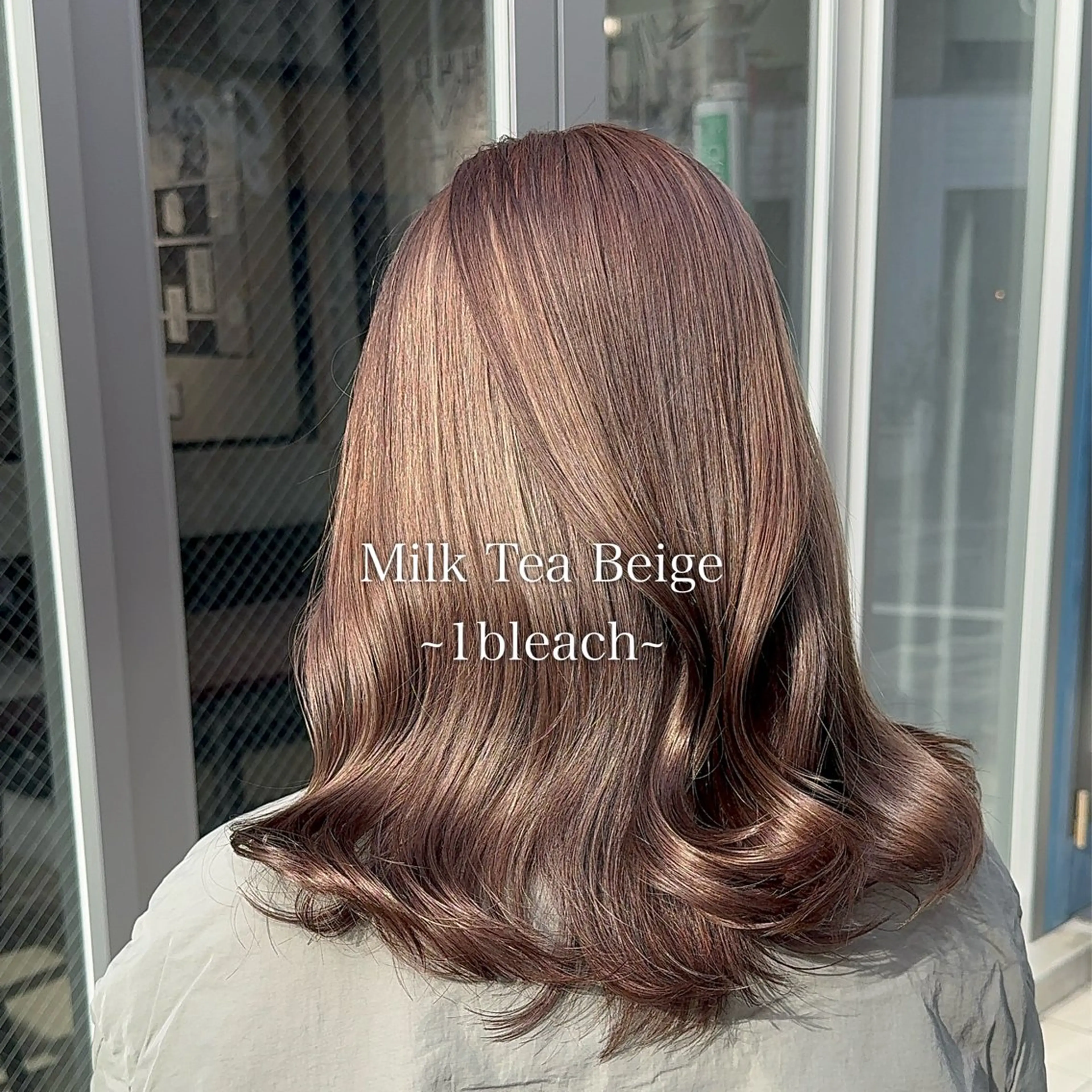 セミロング カラー ヘアカラー トリートメント THESALONS所属・🤍ブリーチカラー /寄田龍樹🤍のヘアスタイル