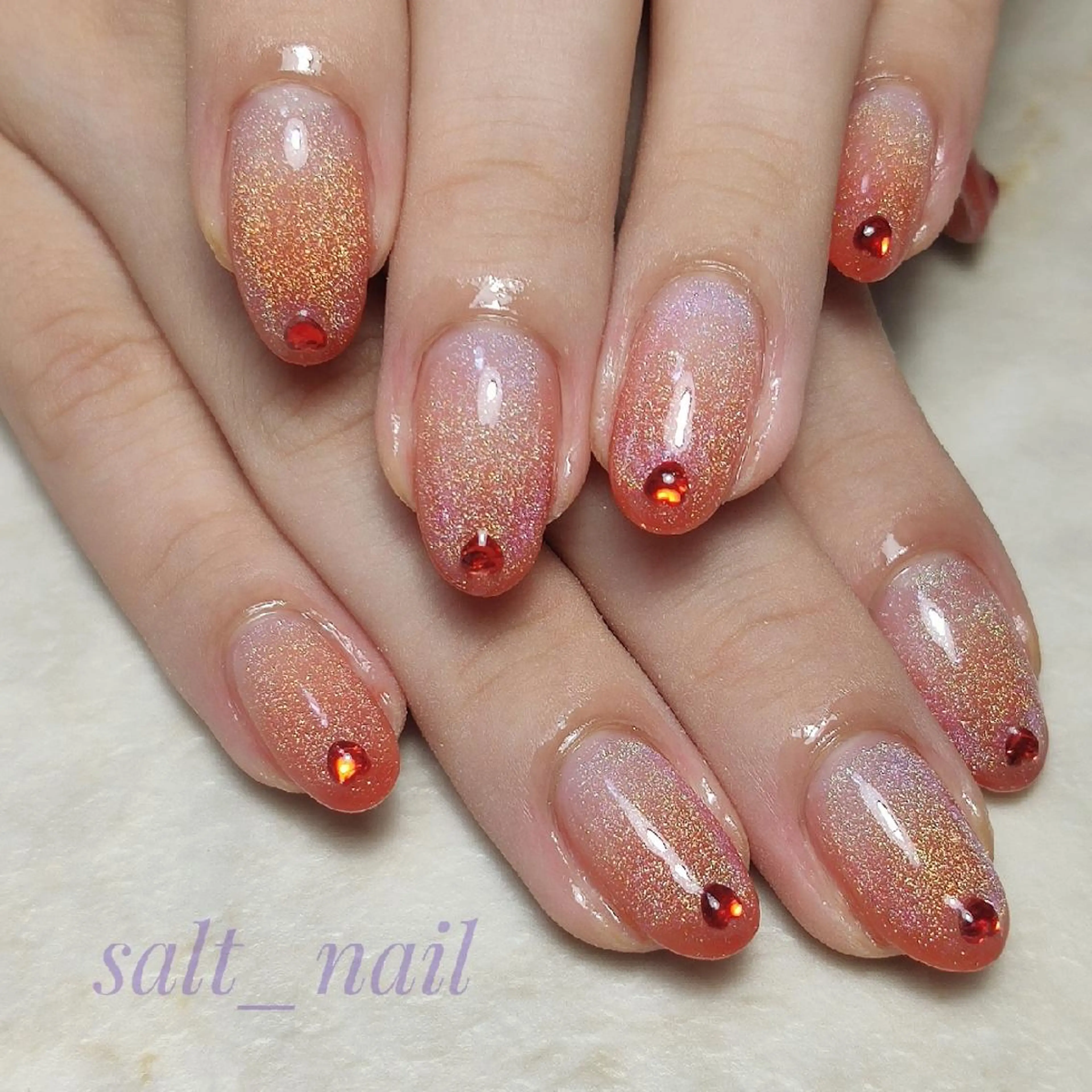 ネイル マグネットネイル ハンドネイル 個人サロン saltnailのネイルデザイン