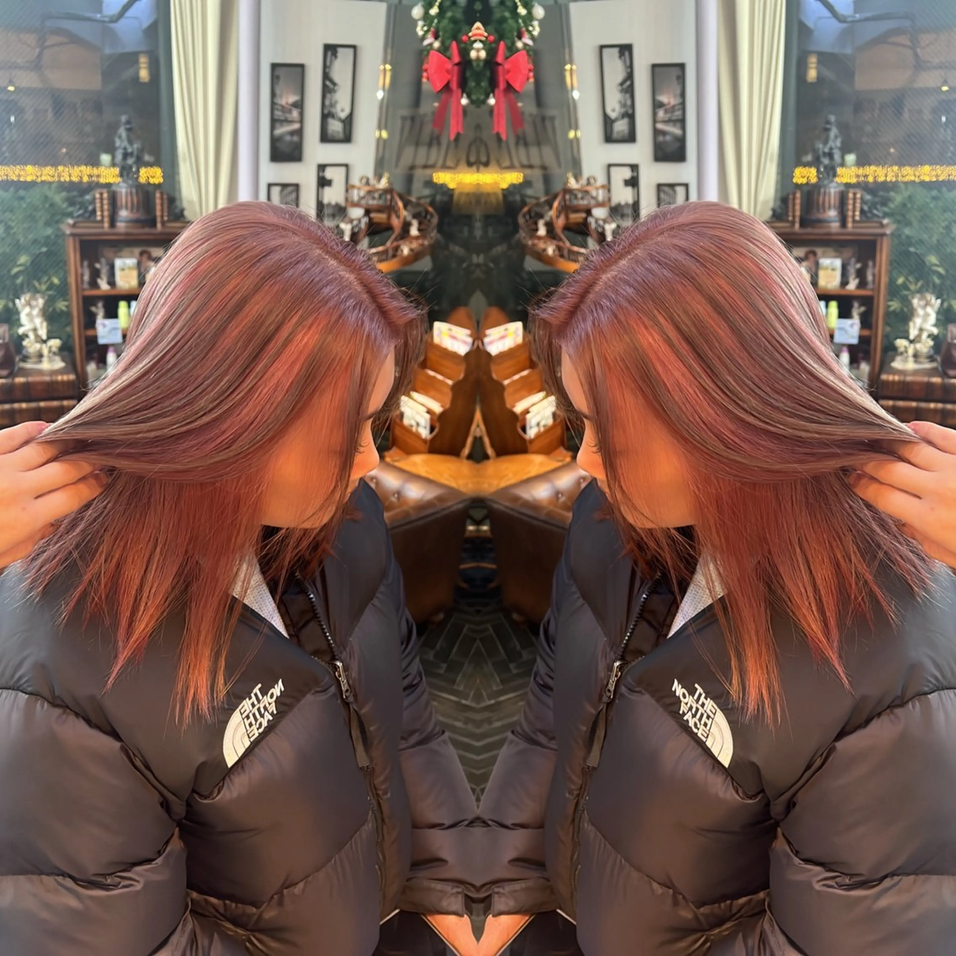 セミロング カラー ヘアカラー トリートメント レイヤー/ボブ/ ミニボブ/AOIのヘアスタイル