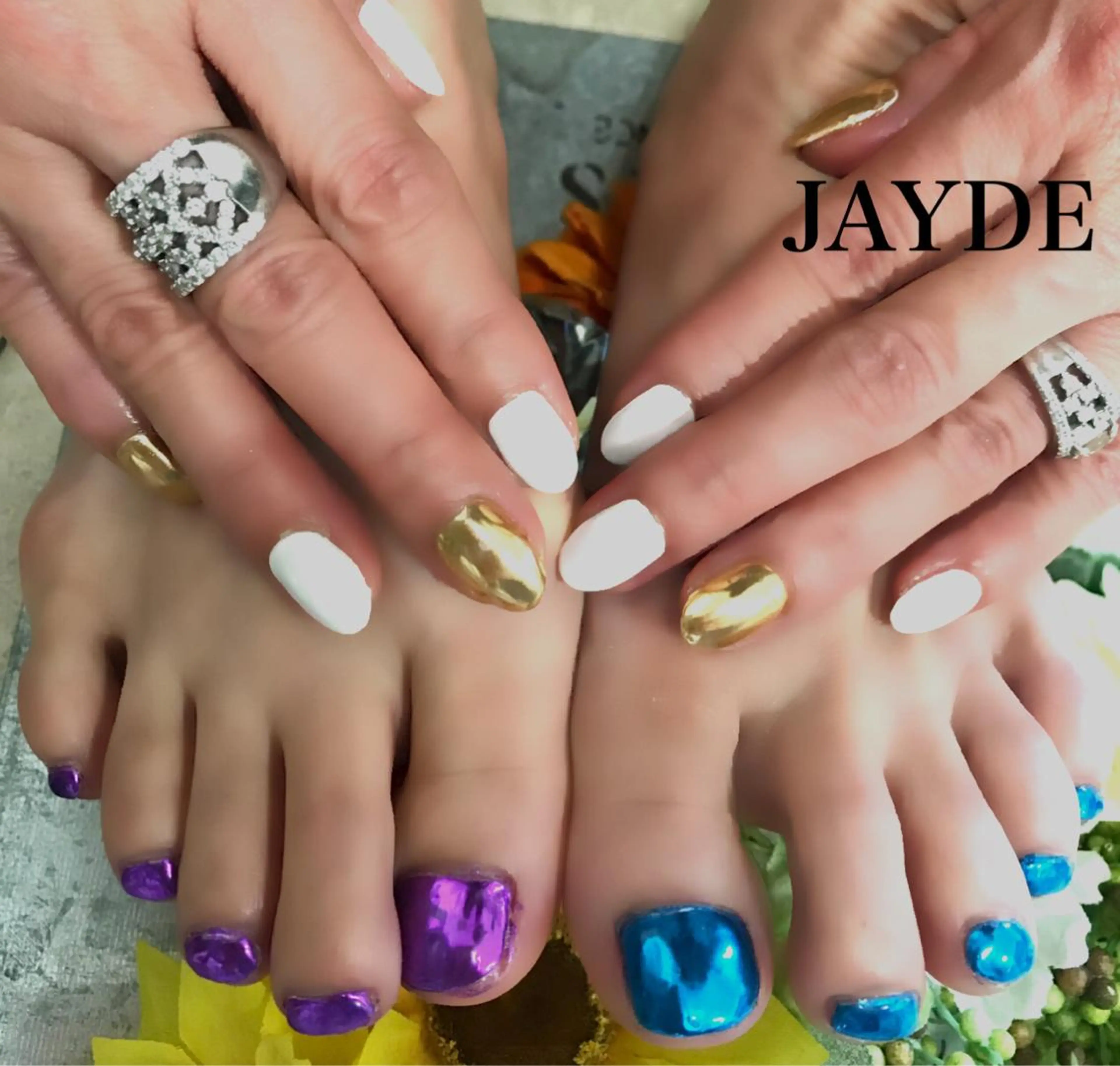ネイル ミラーネイル JAYDE ジェイドのマツエク・マツパデザイン