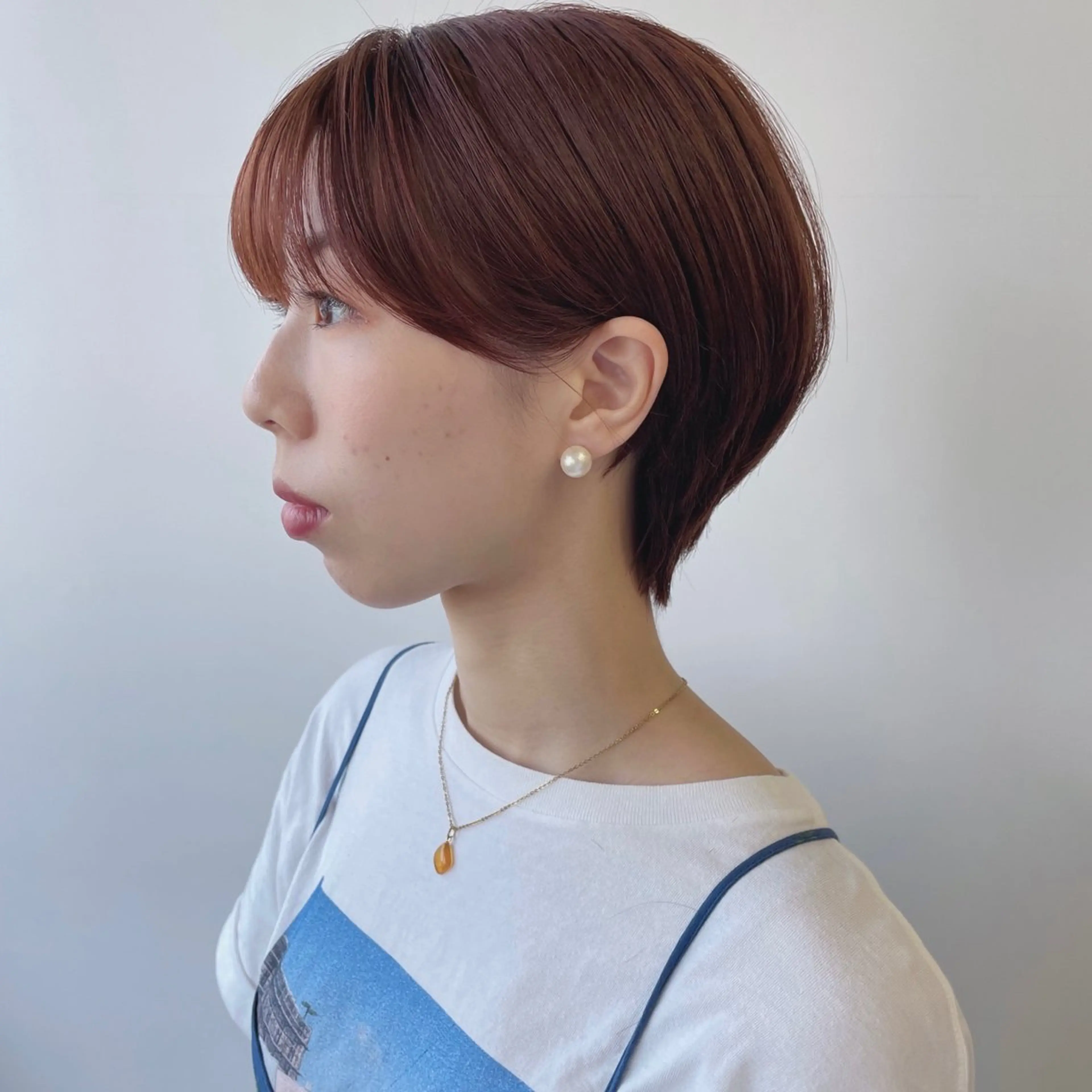 ショート カラー ショートボブ ベージュカラー ブラウンカラー ピンクカラー ピンクベージュ Terve. 杉山 将悟のヘアスタイル