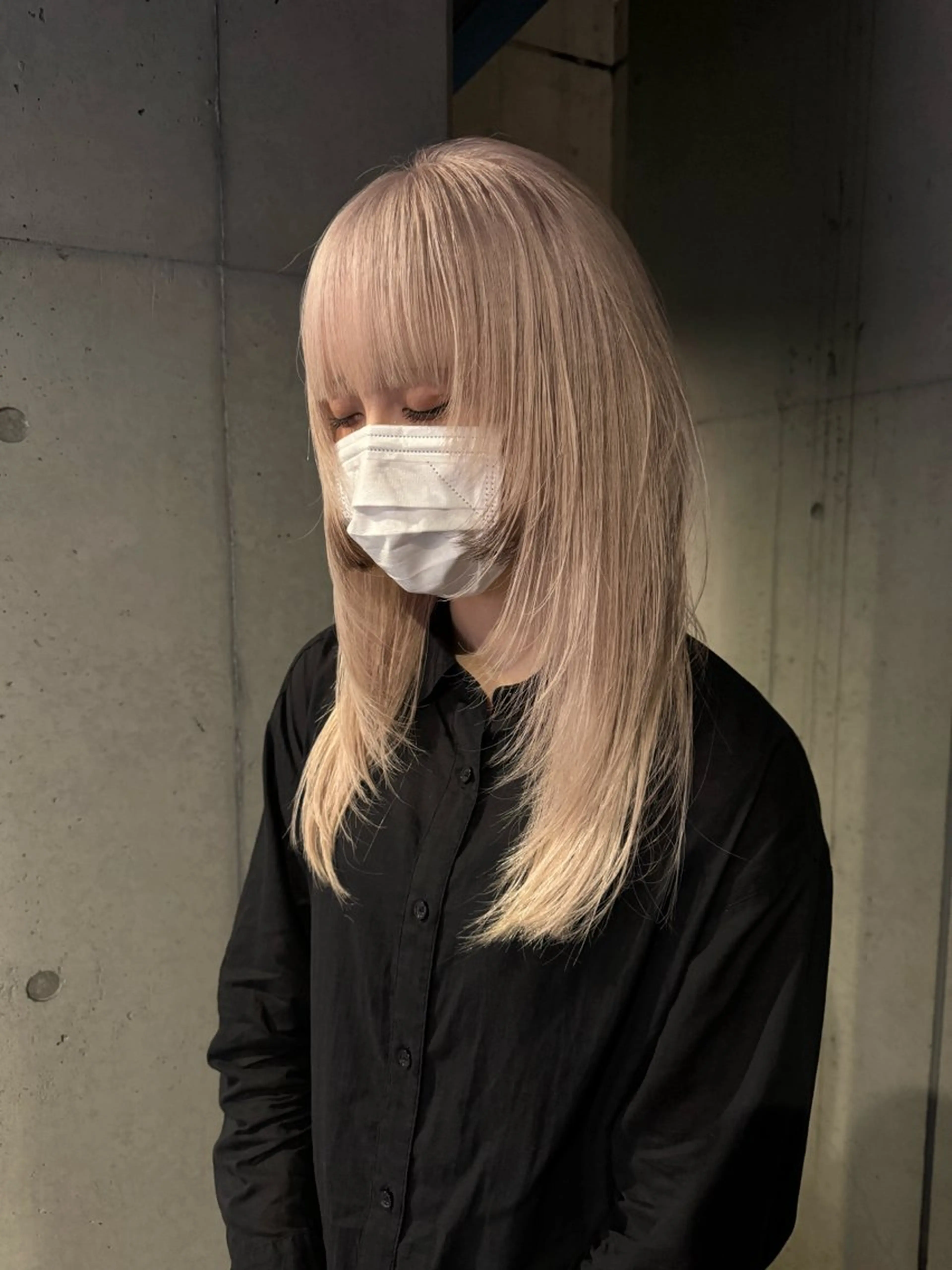 ロング カラー カット ヘアカラー トリートメント ハイトーン/レイヤー だいちのヘアスタイル
