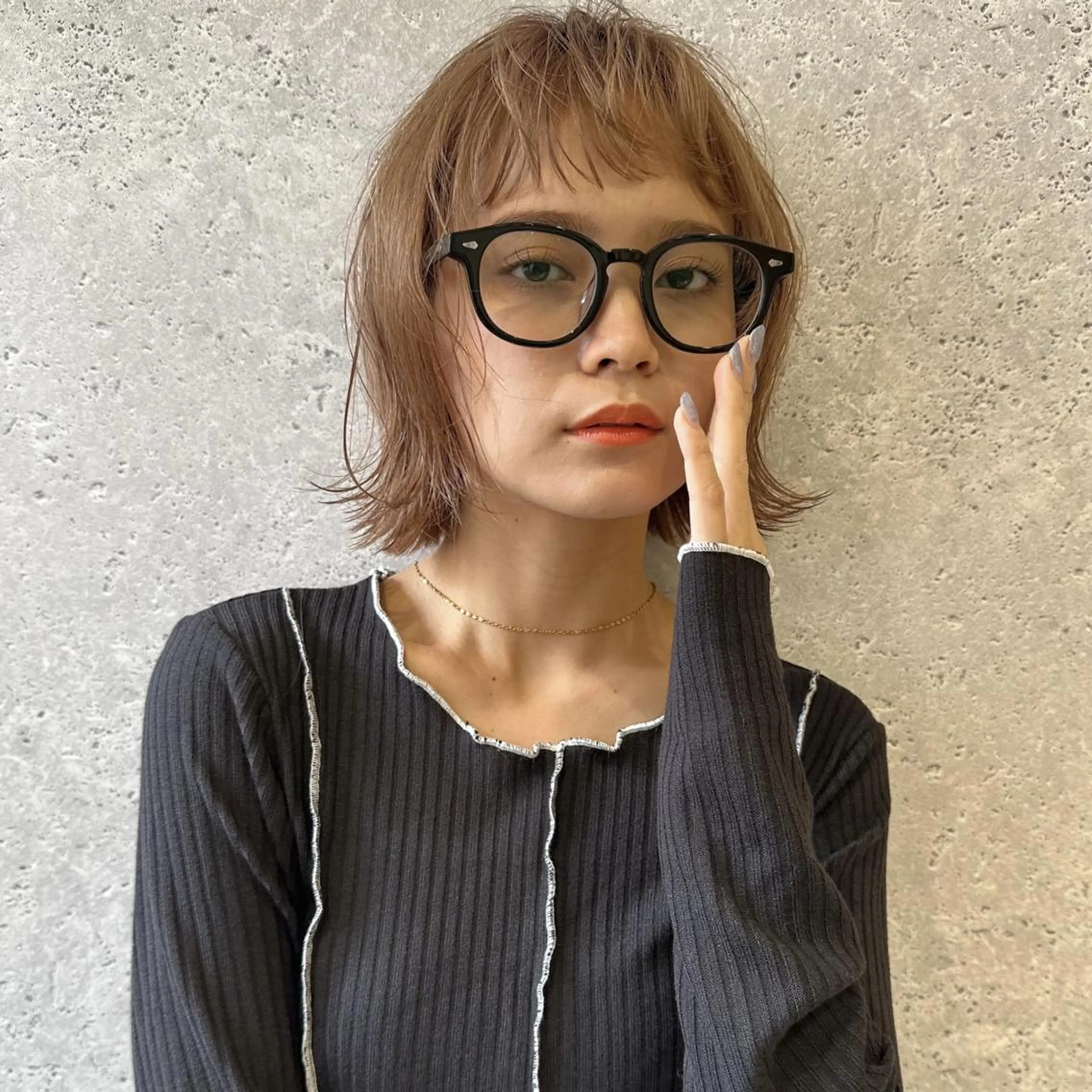 ミディアム カット ヘアカラー トリートメント 🩰 柔らかいカラー tomomi🌛のヘアスタイル