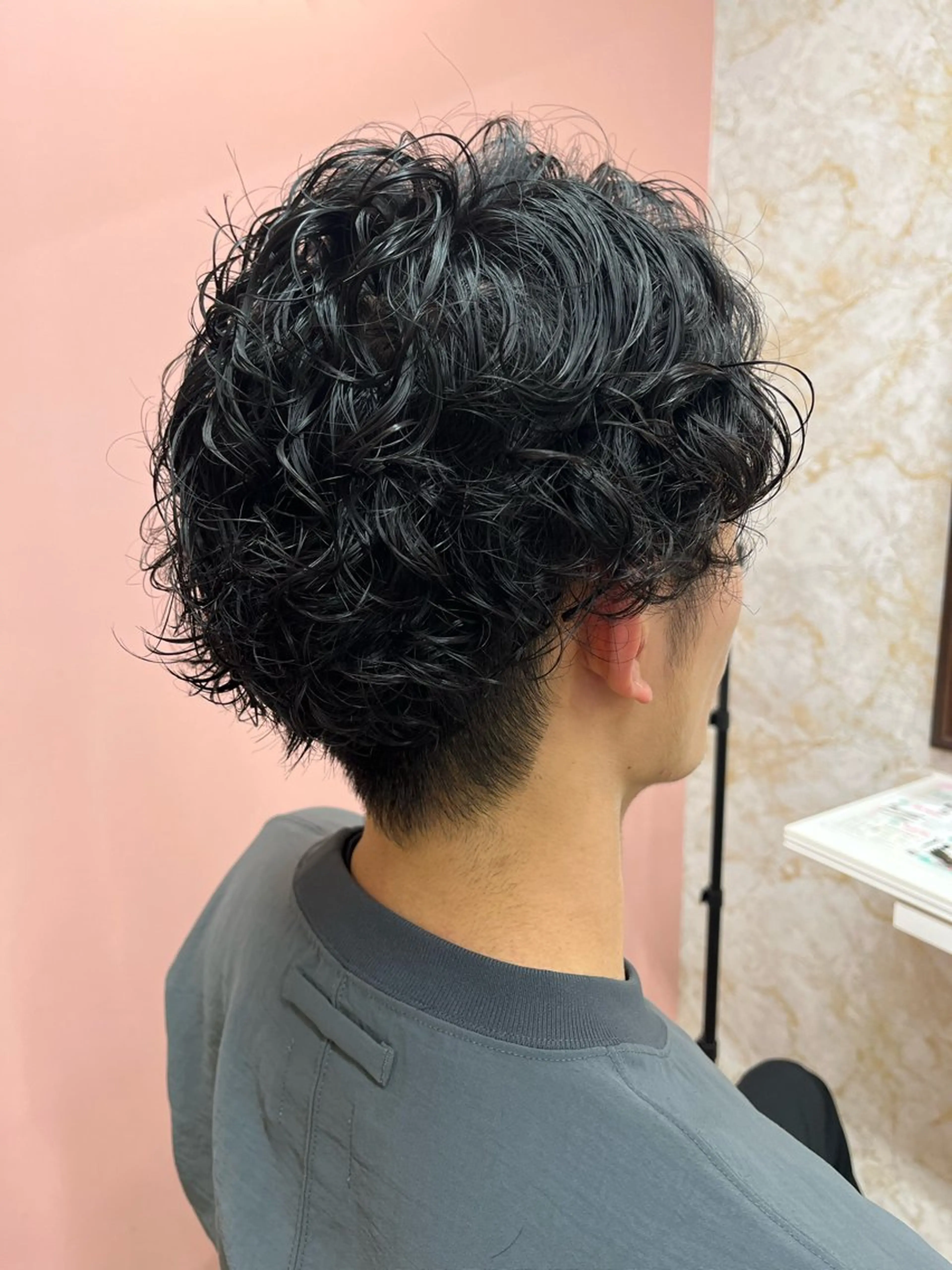 パーマ メンズ カット トリートメント 🇰🇷韓国ヘア× 髪質改善　黒川天斗のヘアスタイル