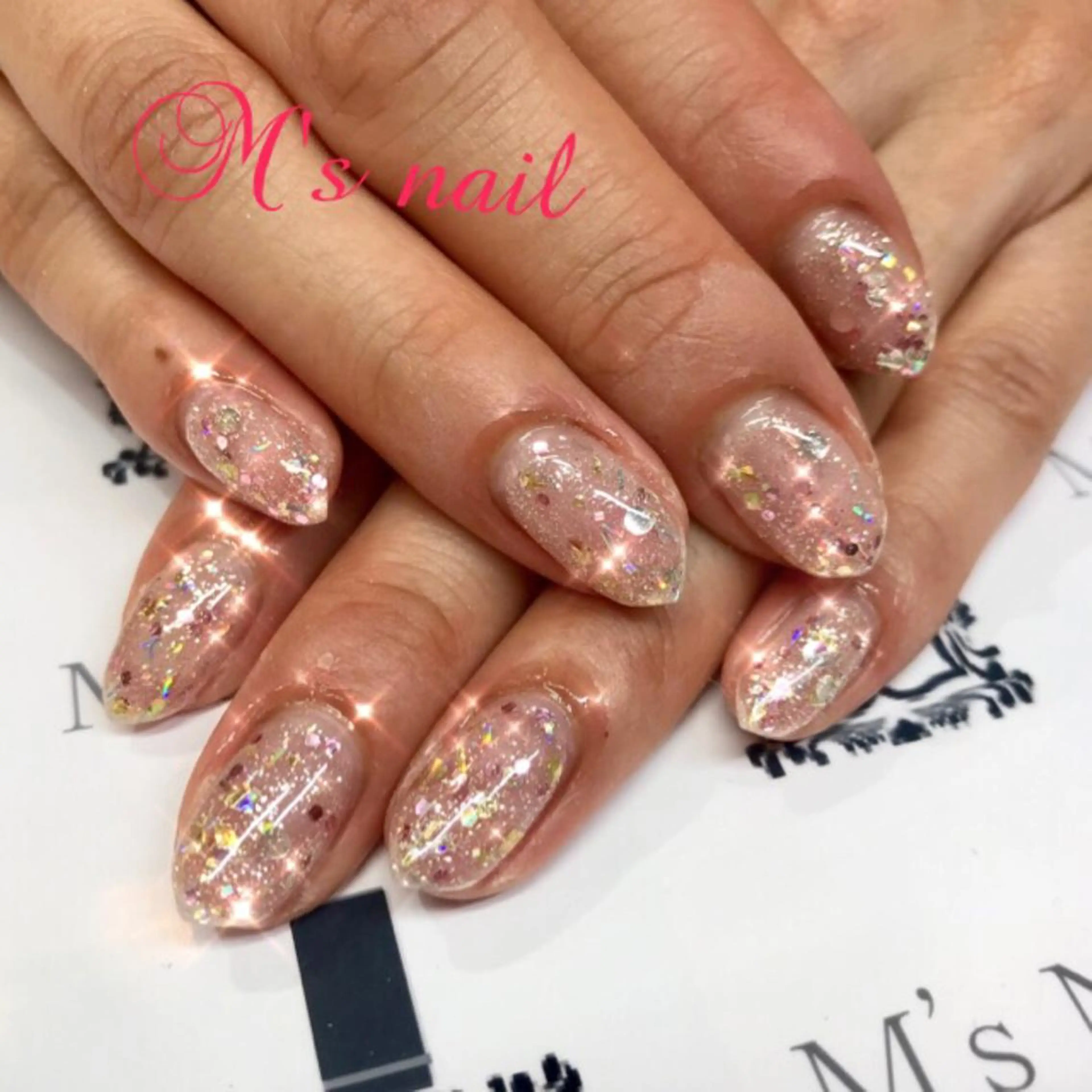 ネイル ラメ(グリッター) M's nail所属・M's nail ..のネイルデザイン