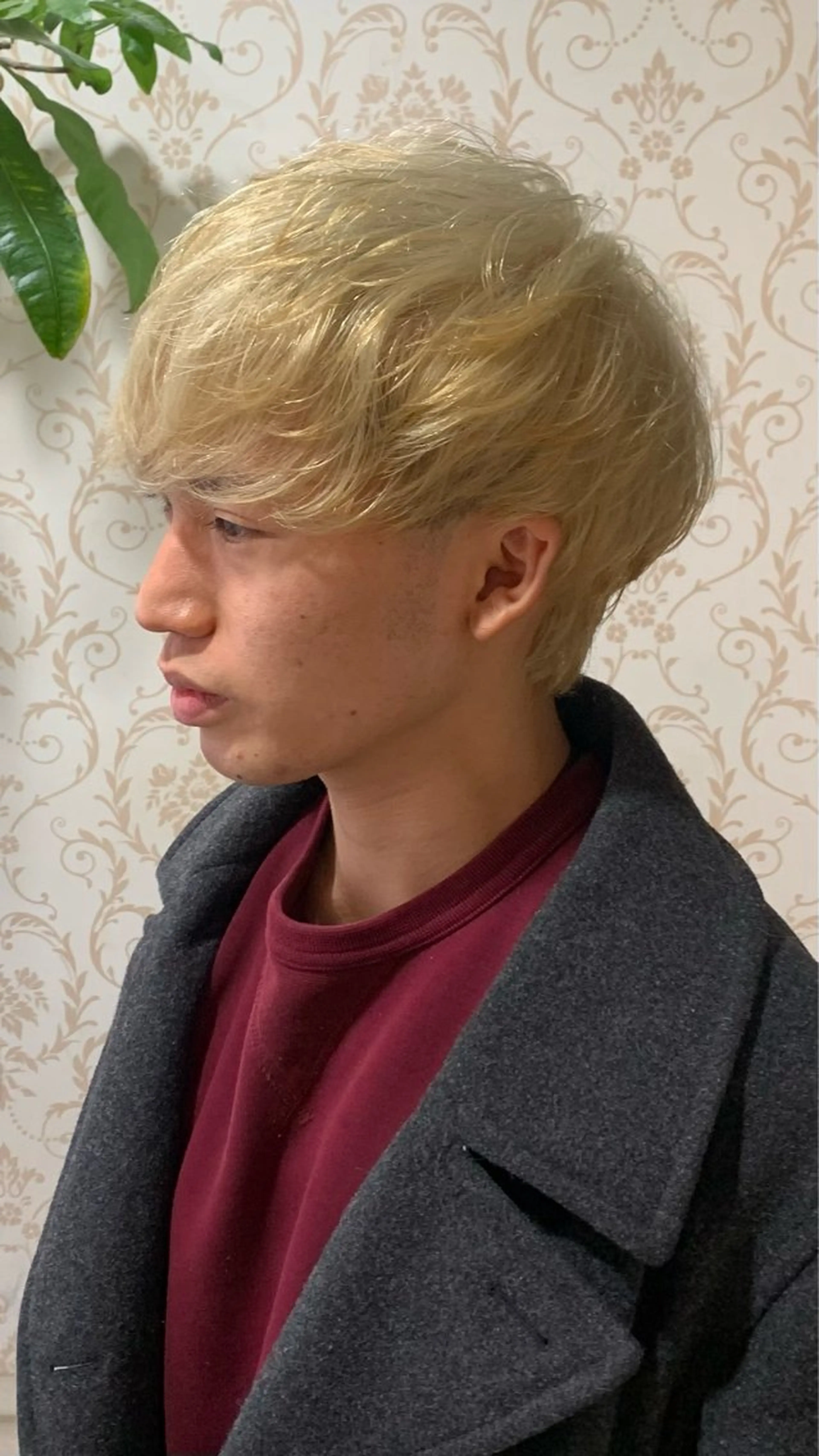 ショート カラー メンズ メンズブリーチ メンズハイトーン メンズ韓国風 マッシュ メンズウルフカット メンズ縮毛矯正 /メンズパーマ美容師のヘアスタイル
