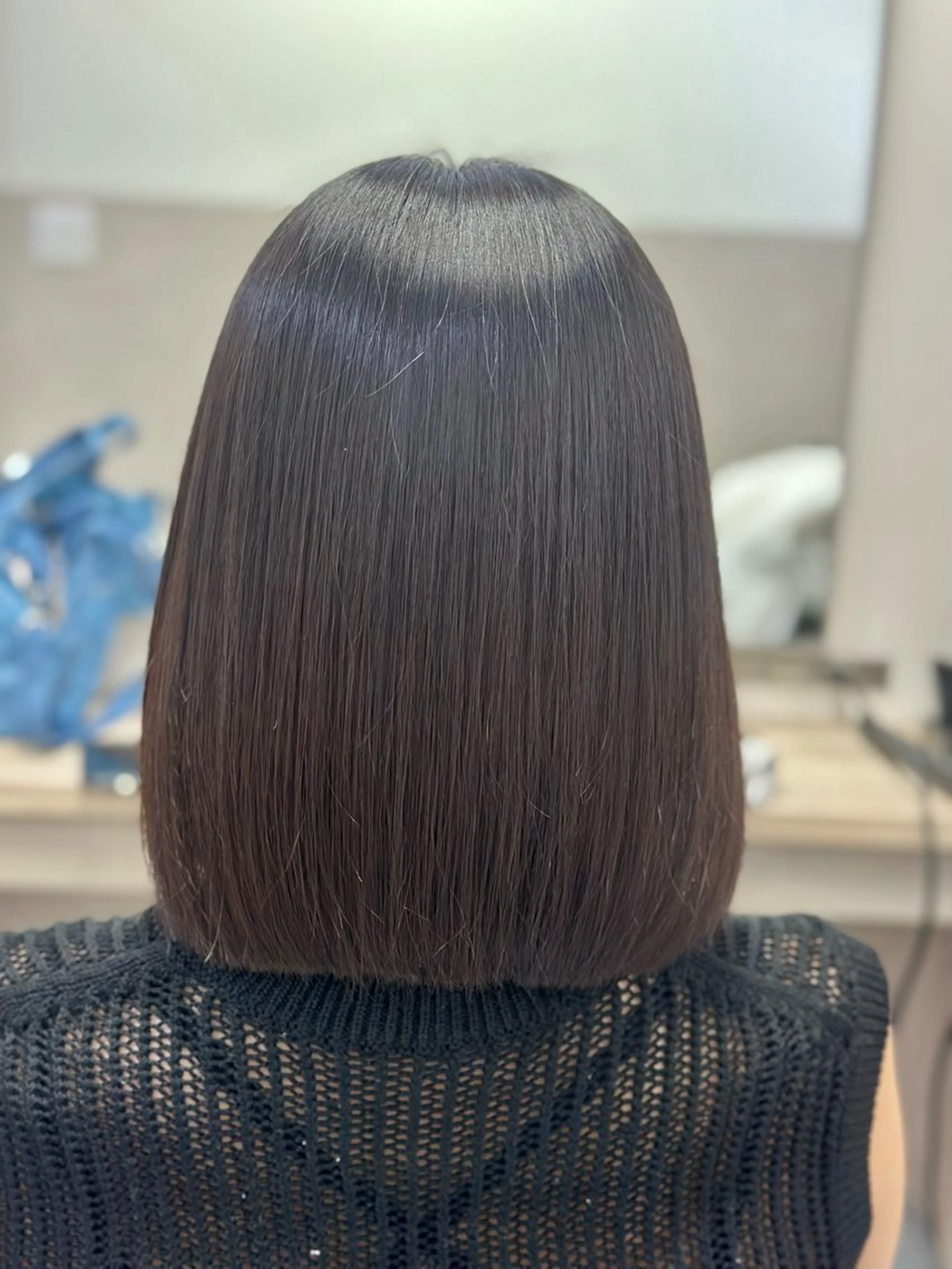 ミディアム 縮毛矯正 JYO 髪質改善専門家のヘアスタイル