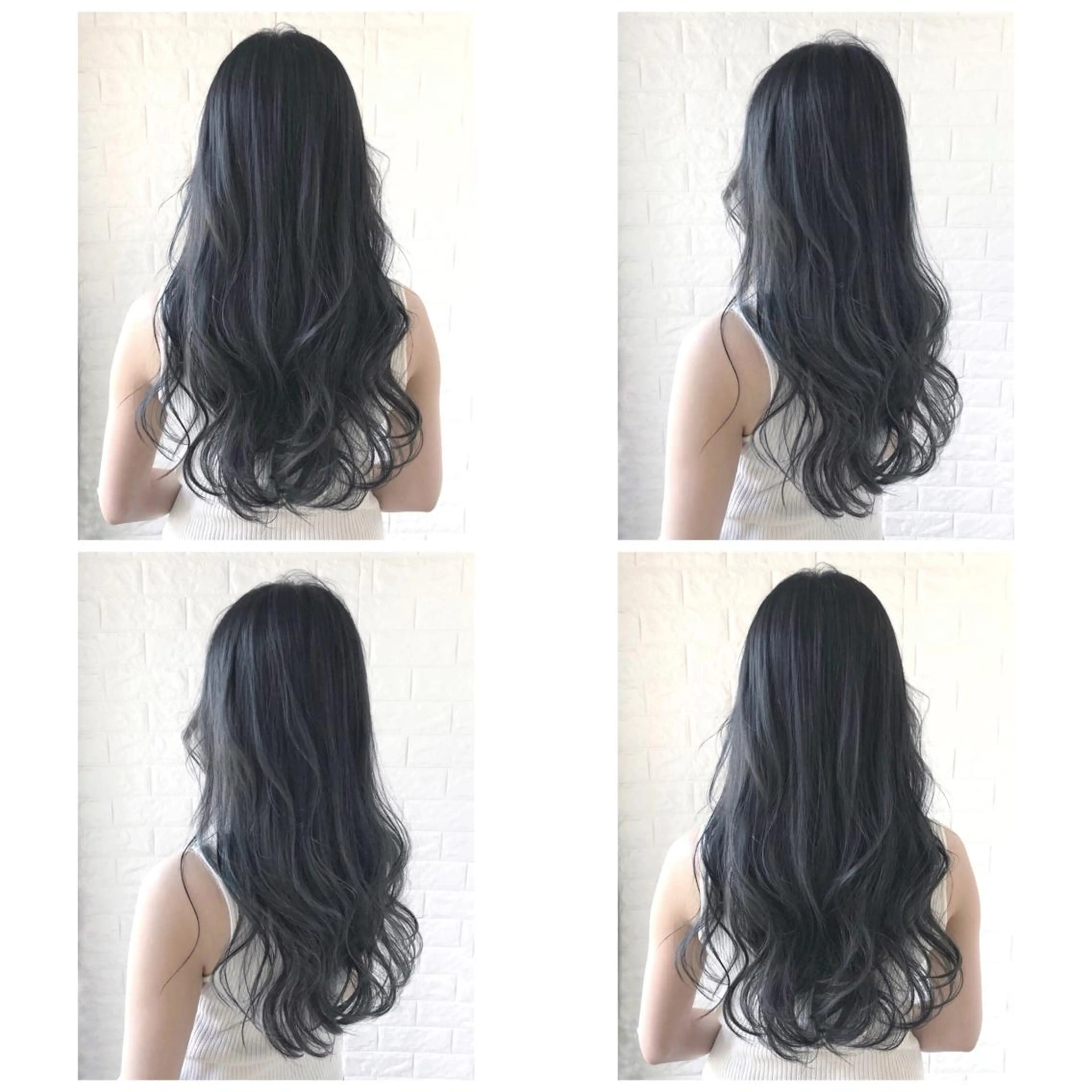 ロング カラー ブリーチ ブルーカラー ブルージュ ケアブリーチ グラデーションカラー KIZU 髪質改善 オカルト怪談のヘアスタイル