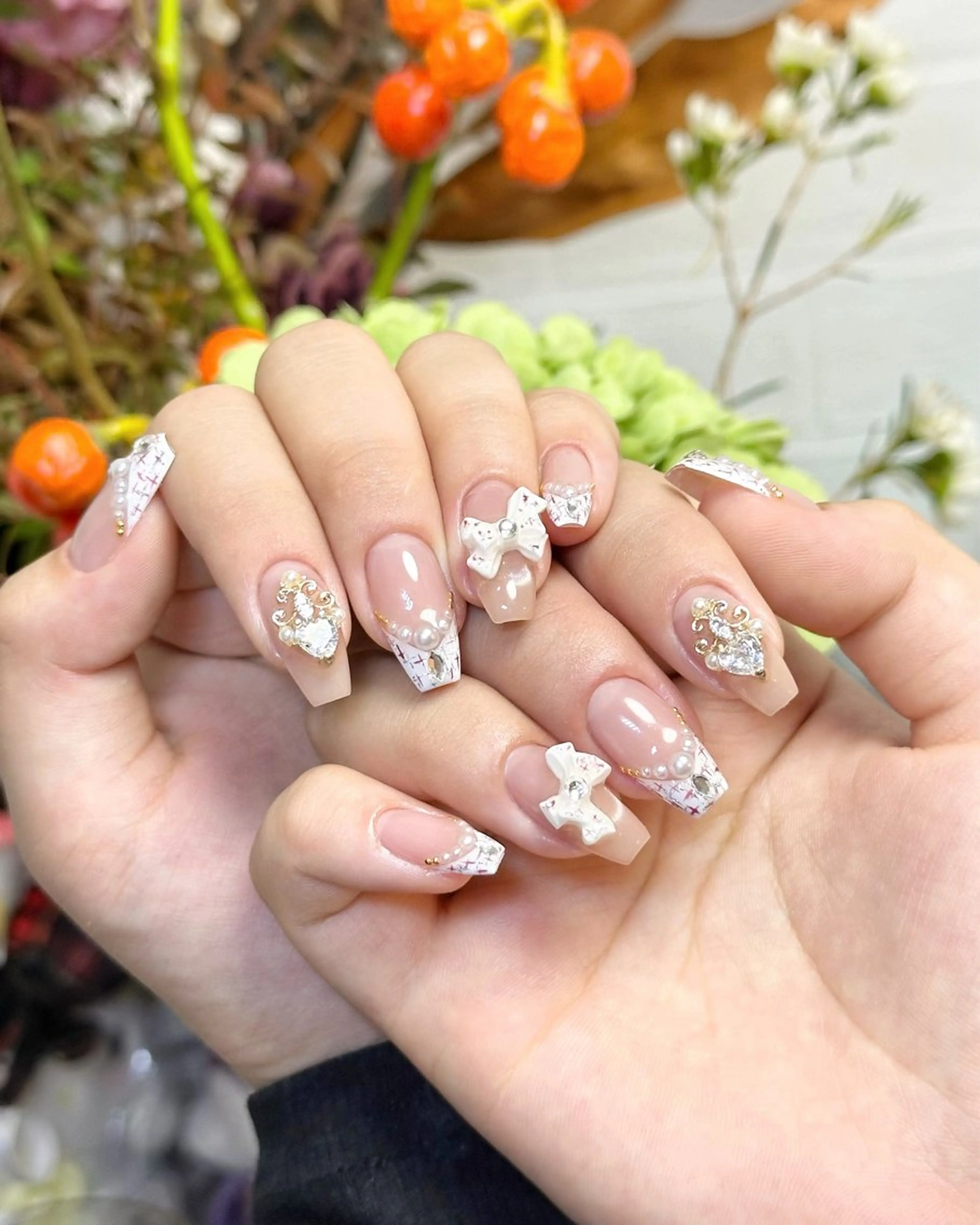 ネイル ツイードネイル UnicornNail所属・Unicorn Nail 矢場町店のネイルデザイン