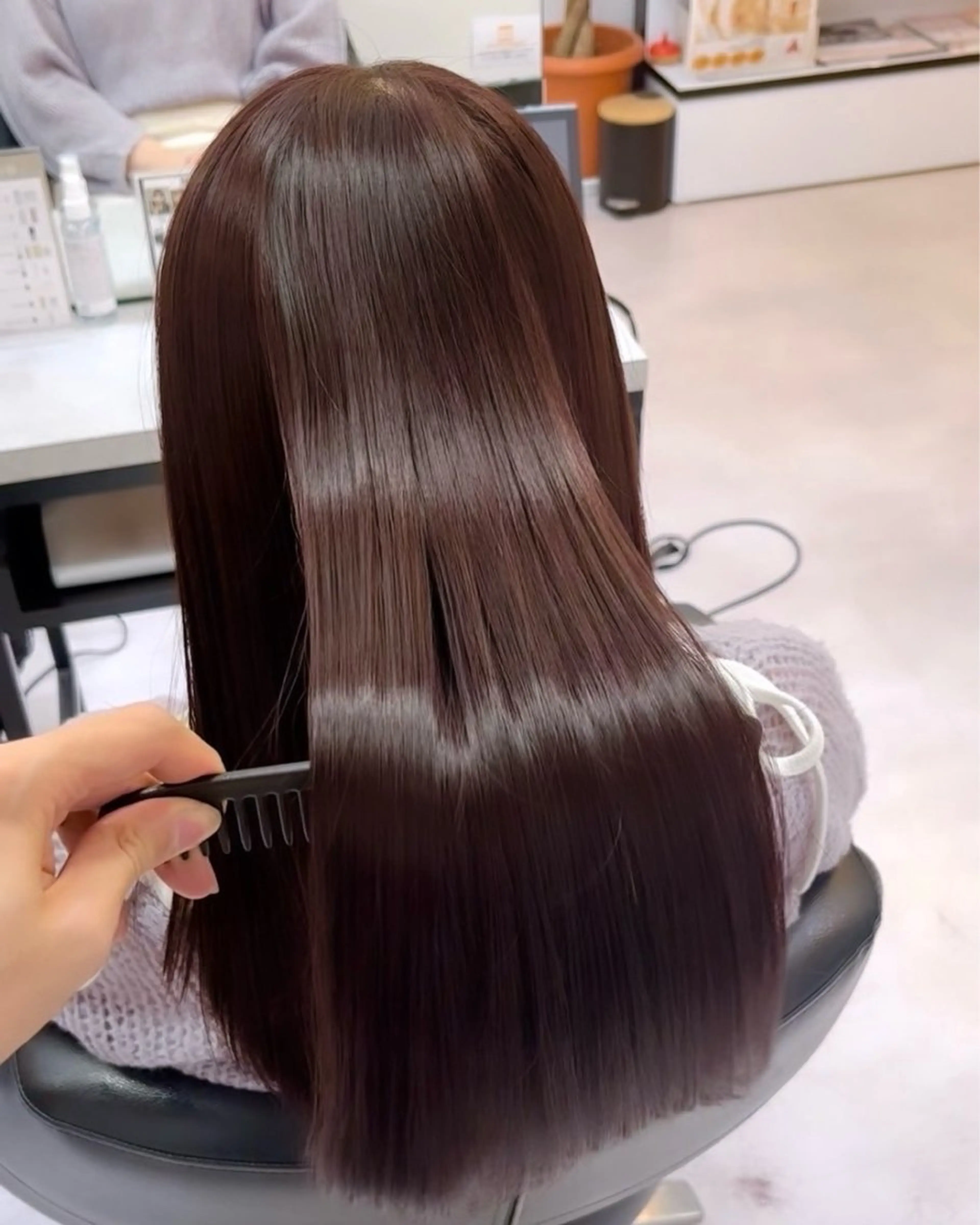 ロング カラー カット ヘアカラー トリートメント 🦋レイヤー✖︎ 髪質改善🦋リョウヤのヘアスタイル