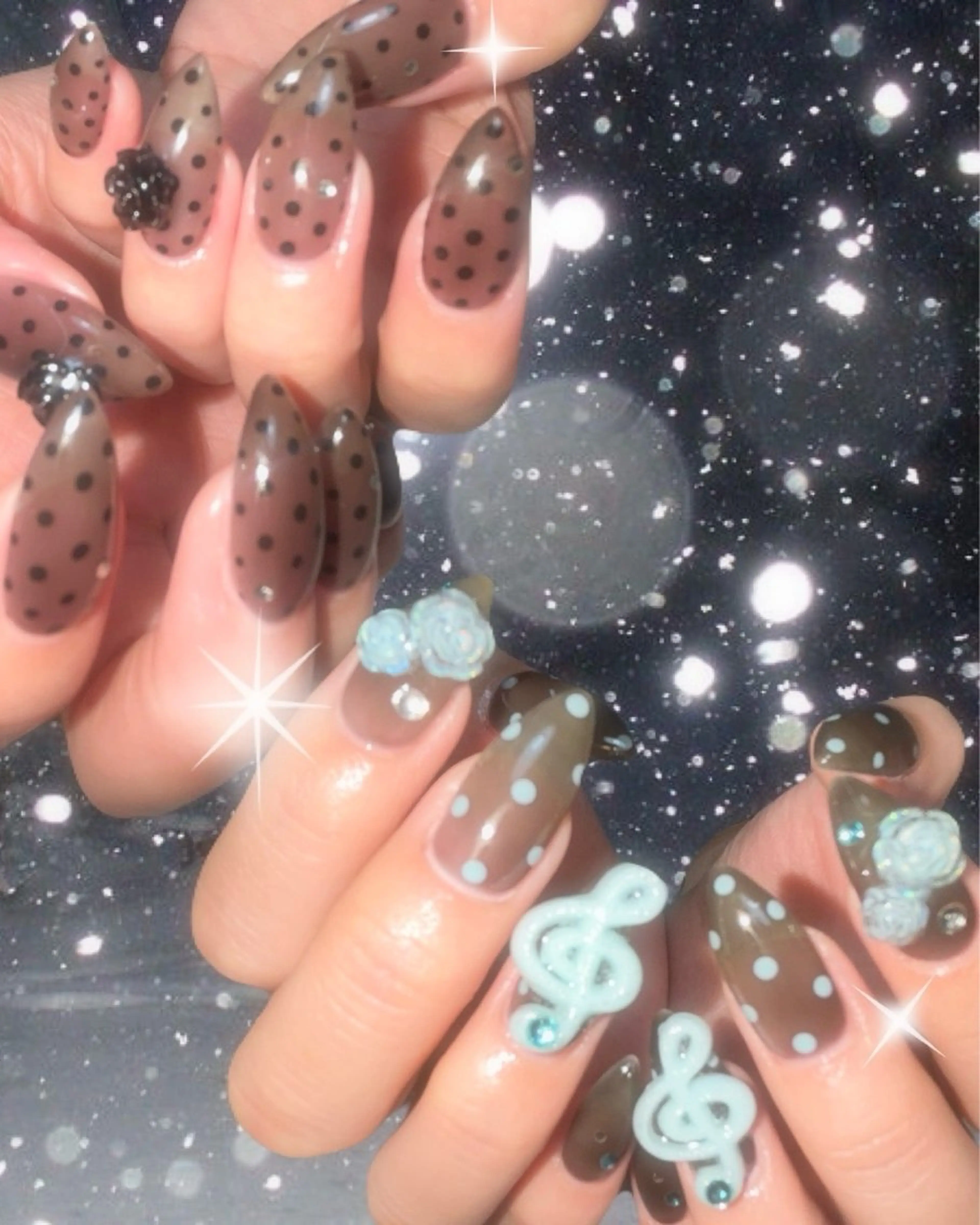 ネイル ハンドネイル フットネイル kana/モード ・グランジ໒꒱のネイルデザイン