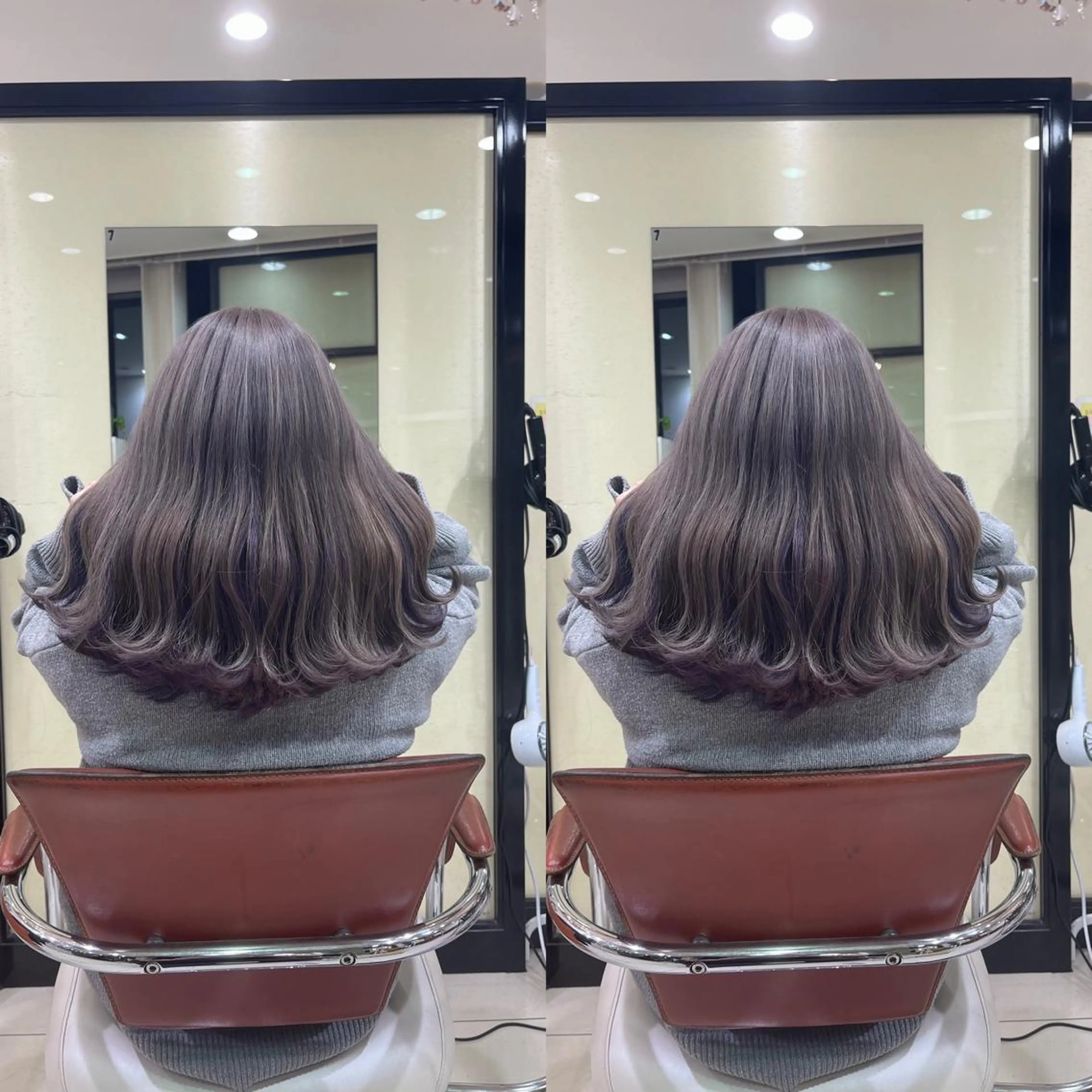ミディアム ヘアカラー Y Uのヘアスタイル