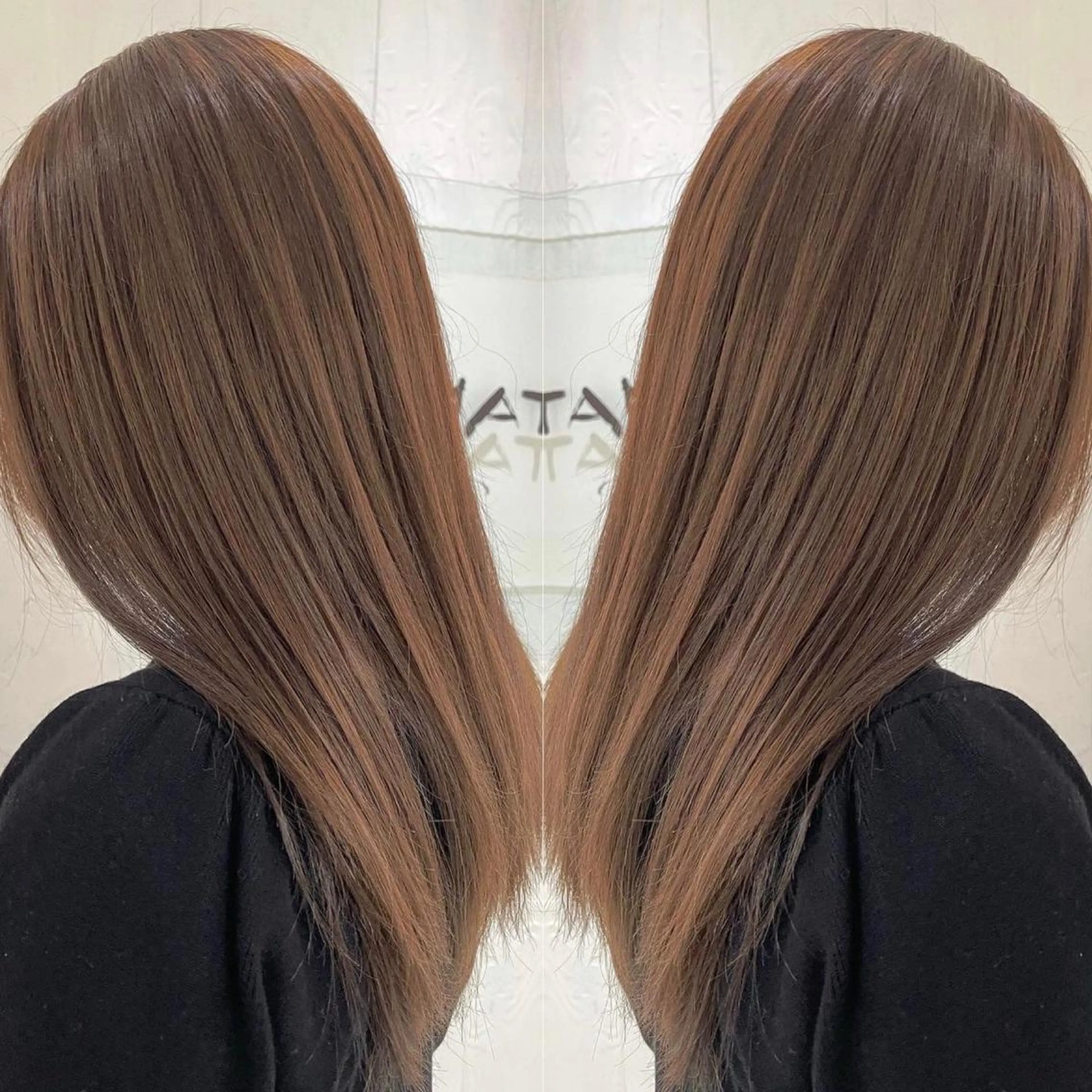 セミロング カラー アッシュ 透明感カラー グラデーションカラー 外国人風カラー レイヤーカット カット ヘアカラー トリートメント 河合秀明/ショート /ボブ/レイヤーのヘアスタイル