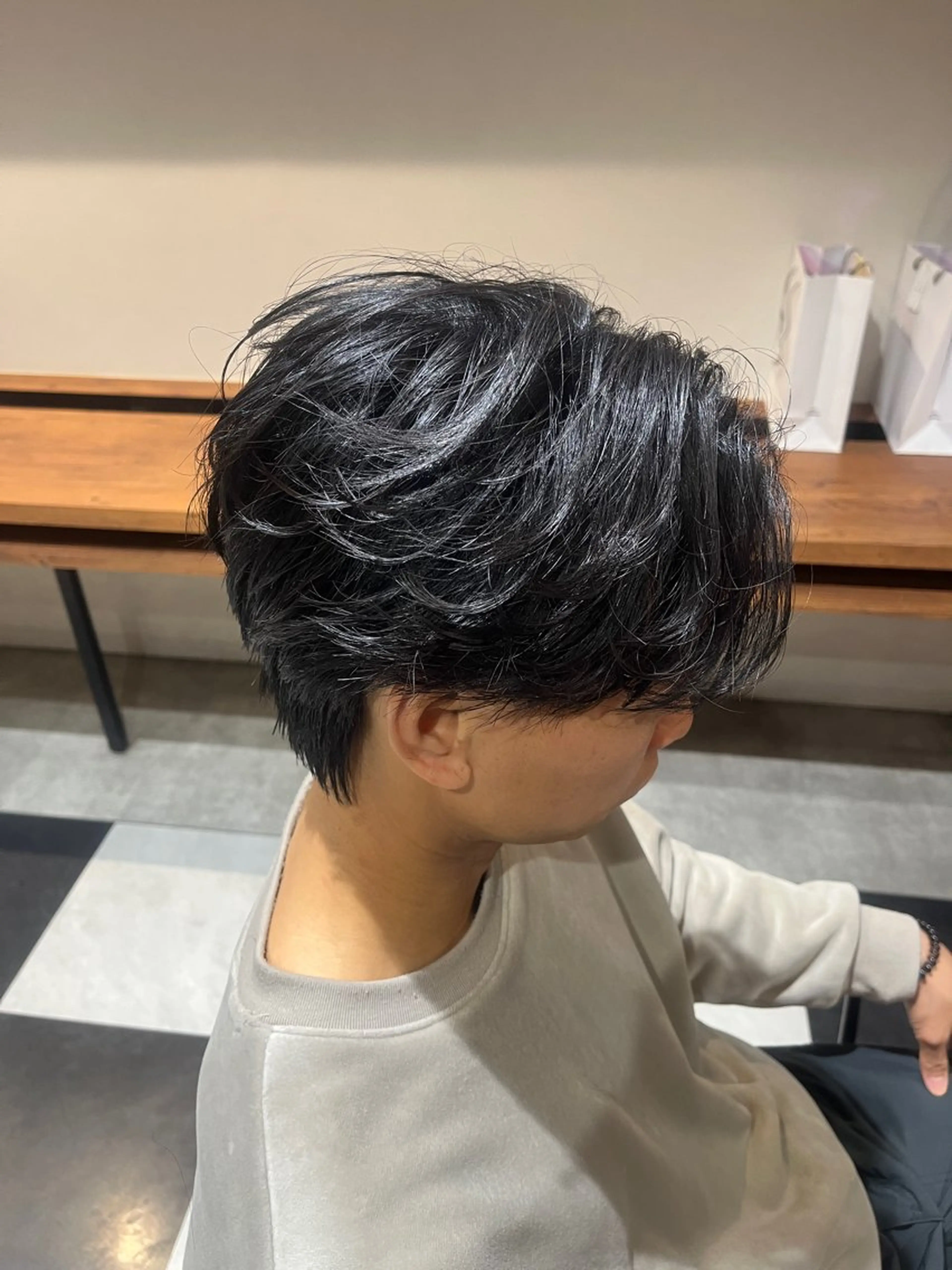 ショート パーマ メンズ メンズパーマ ニュアンスパーマ カット パーマ 🎧メンズ特化/ パーマ/RUI🎧のヘアスタイル