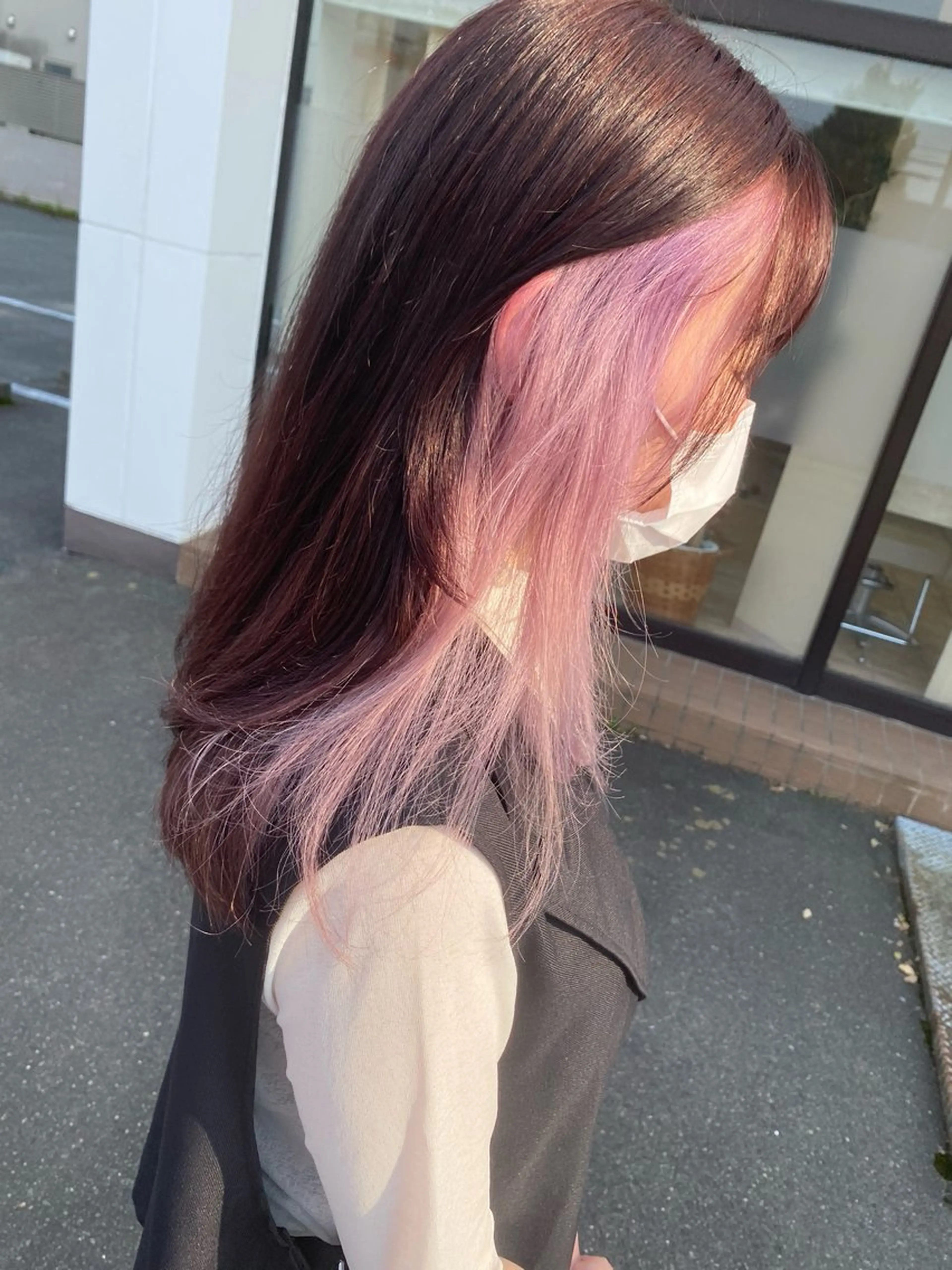 ロング ヘアカラー トリートメント 🇰🇷韓国風顔周り NANAMI🇰🇷のヘアスタイル