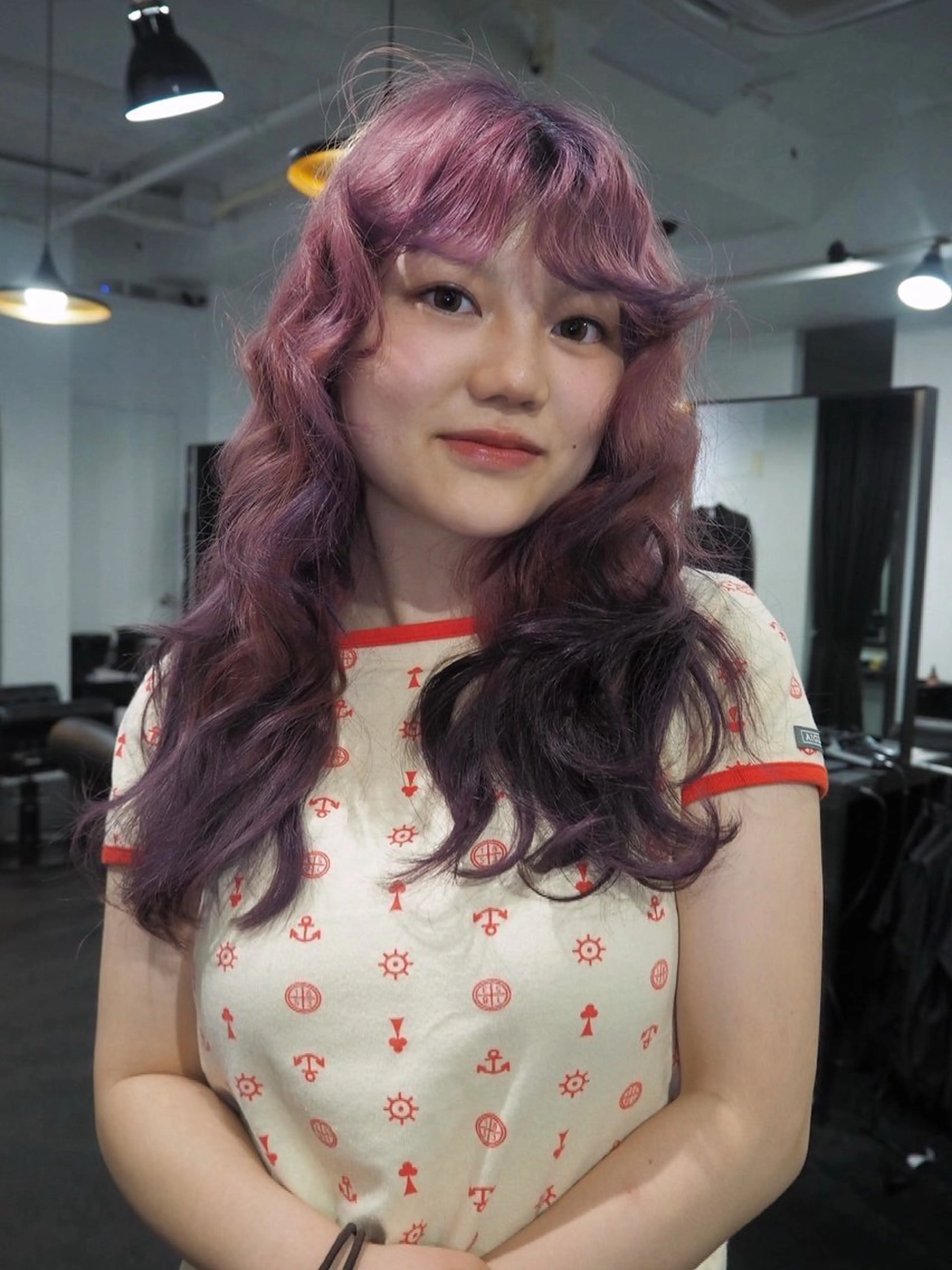 ロング ヘアカラー COME G HEAD 上之裏所属・高木 青空のヘアスタイル