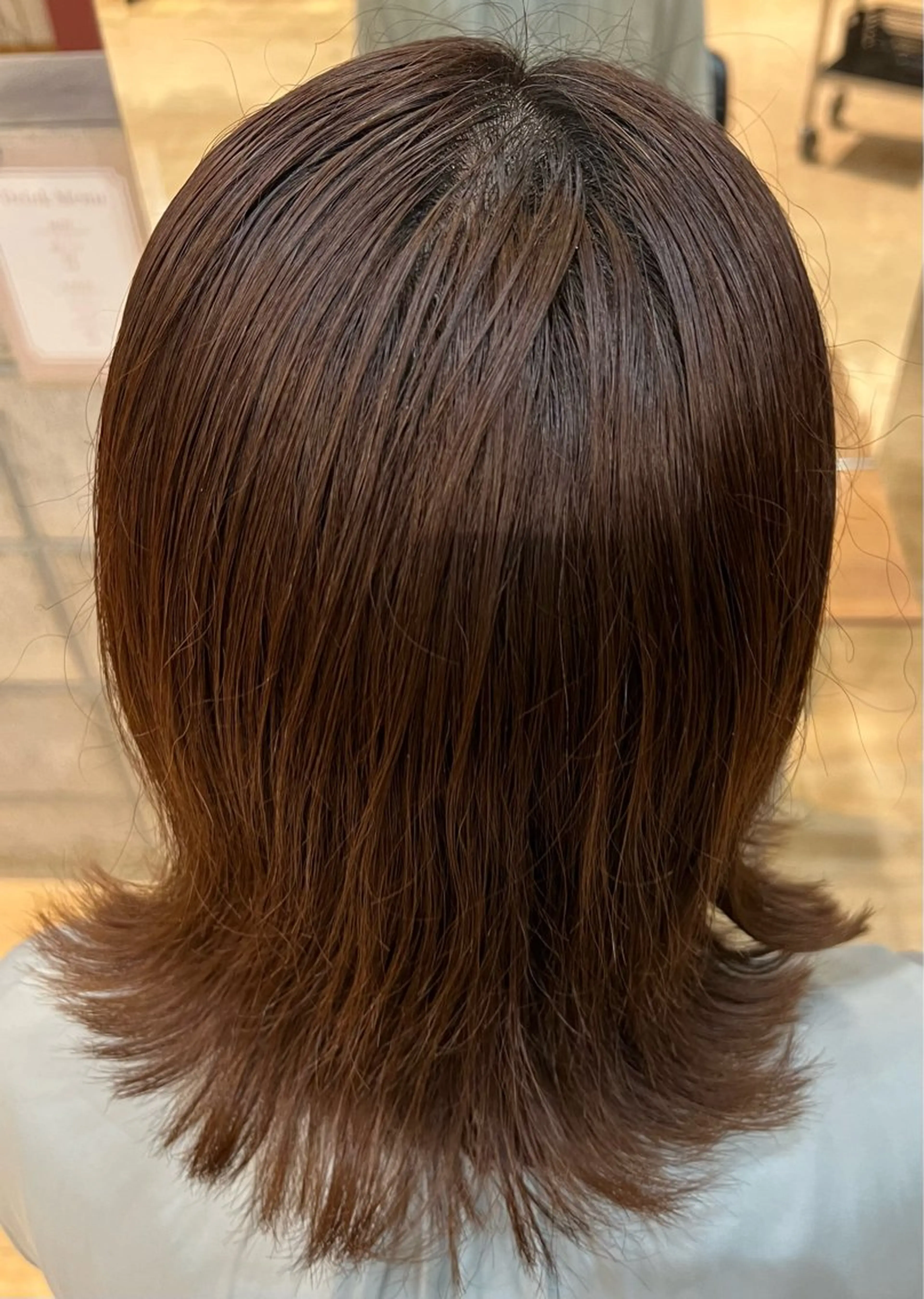 ミディアム カラー i.+SAPPORO所属・艶ワンカラー♡ ゆうかのヘアスタイル