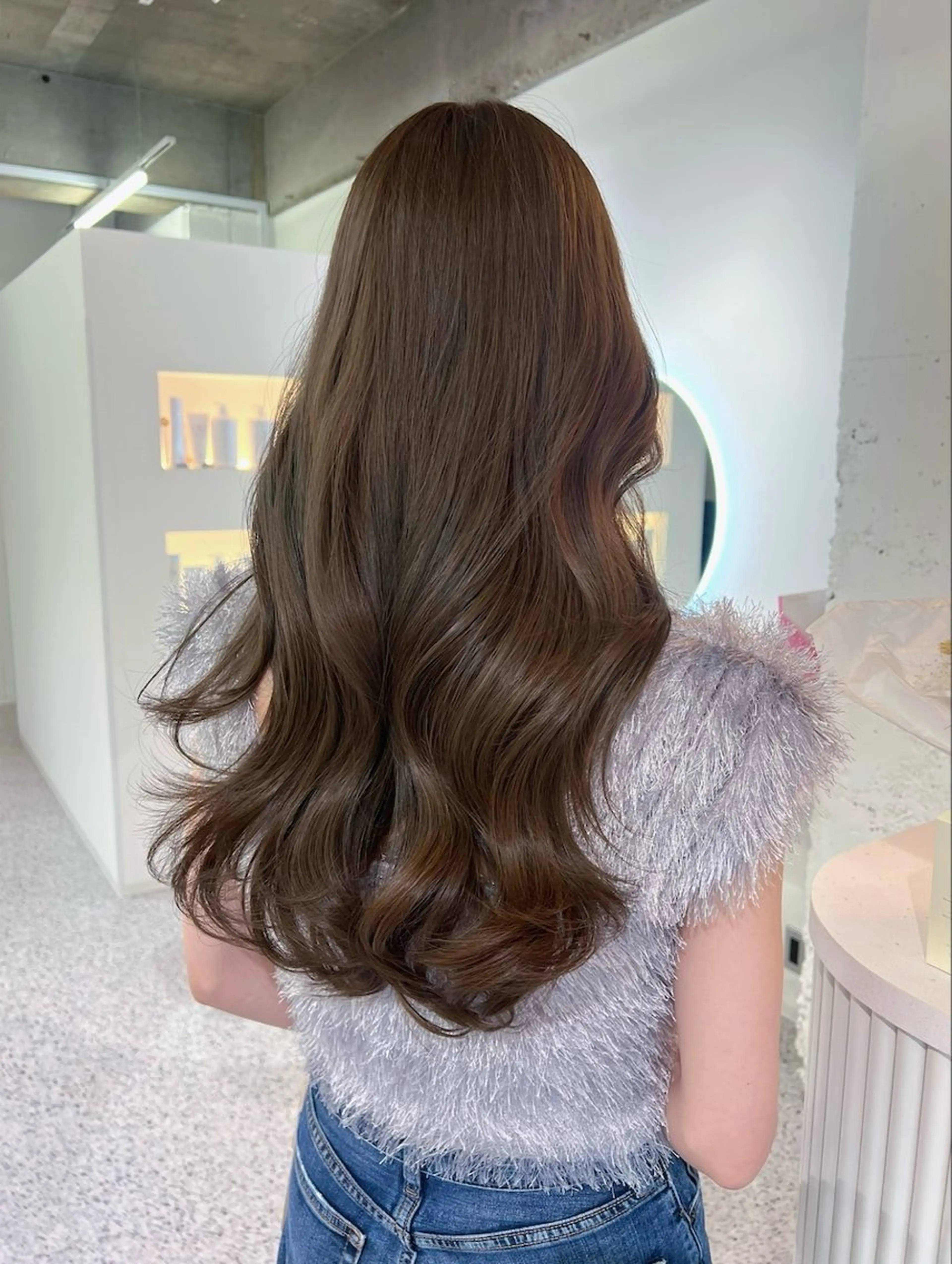 ロング カット ヘアカラー トリートメント 淺井 捺央のヘアスタイル