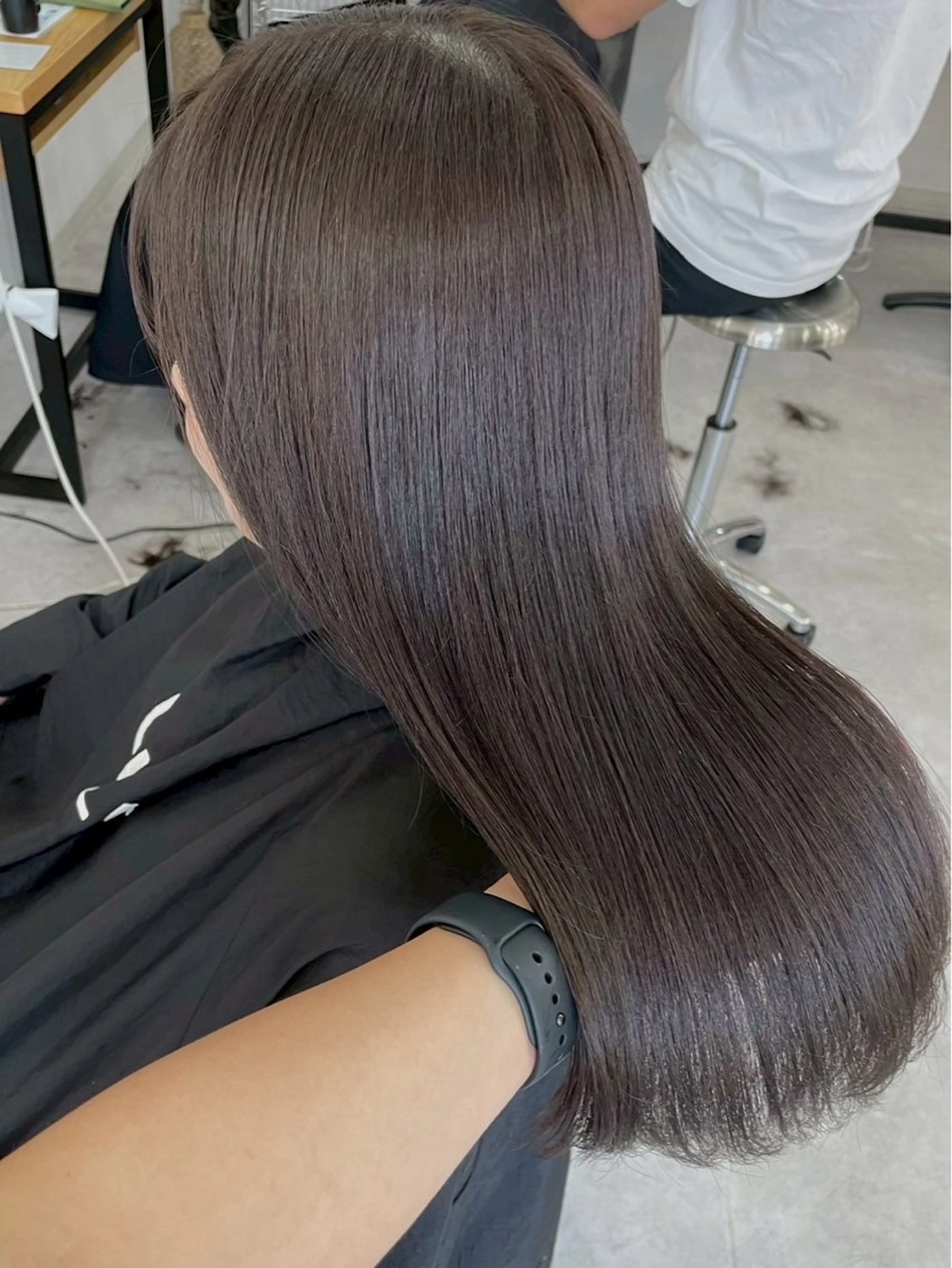 ロング ショートボブ ボブ 顔周りカット ハイライト レイヤーカット カット 縮毛矯正 トリートメント SUZU/岡山/矯正 ブリーチ/レイヤーのヘアスタイル