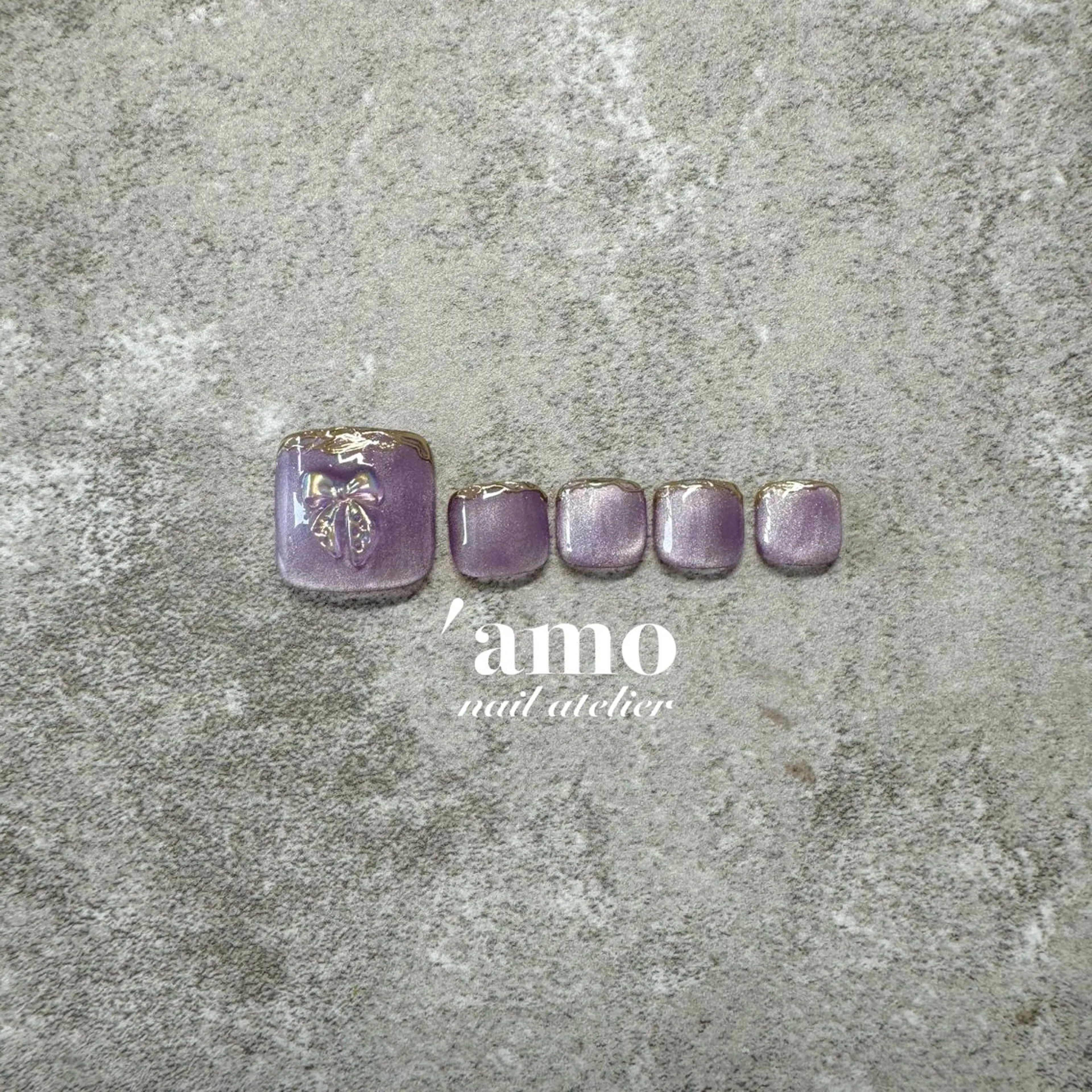 ネイル フットネイル ジェルネイル キラキラネイル 韓国ネイル マグネットネイル ハンドネイル 'amo nail atelierのネイルデザイン