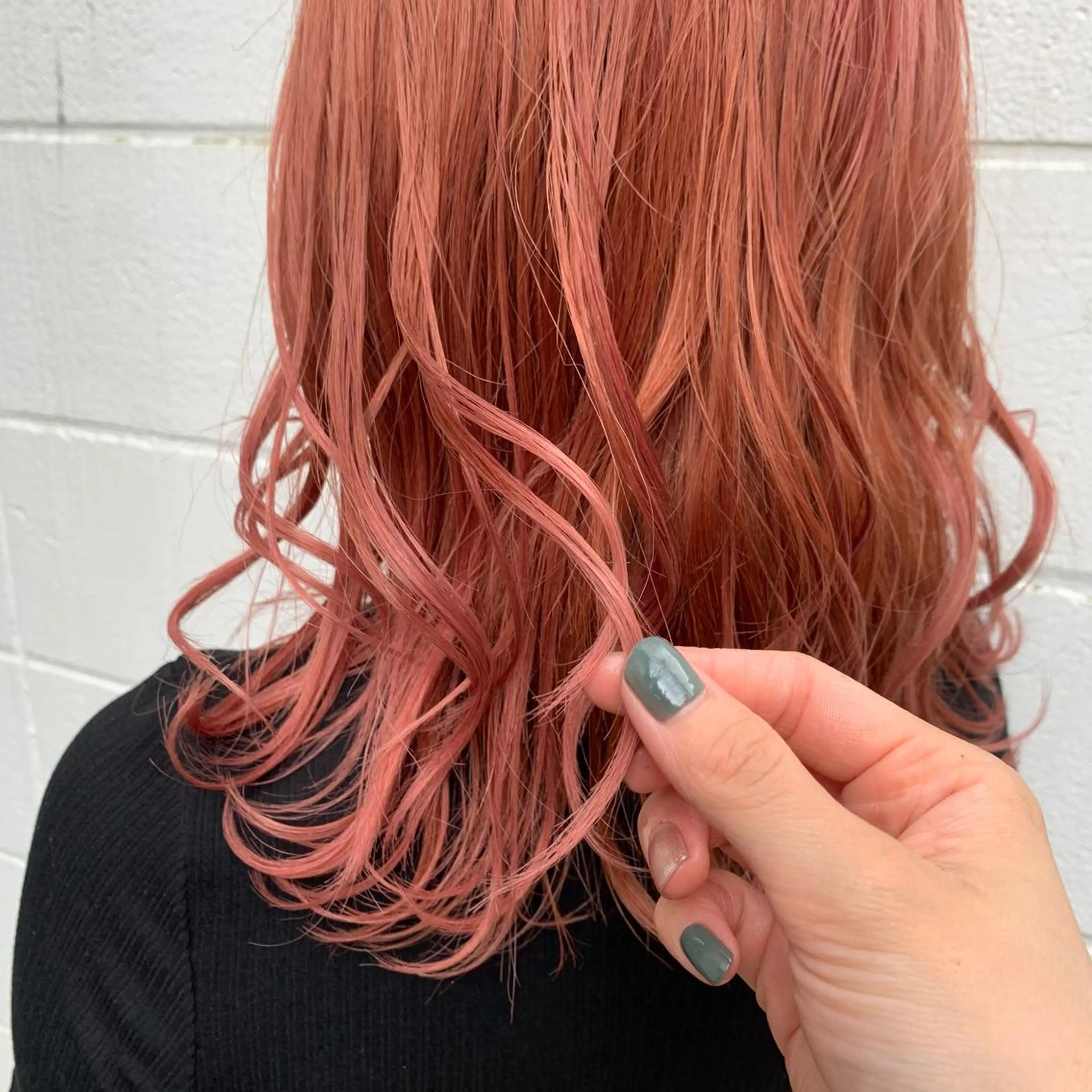 カラー ブリーチ ピンクカラー ヘアカラー トリートメント インナーカラー♡ Nanakoのヘアスタイル