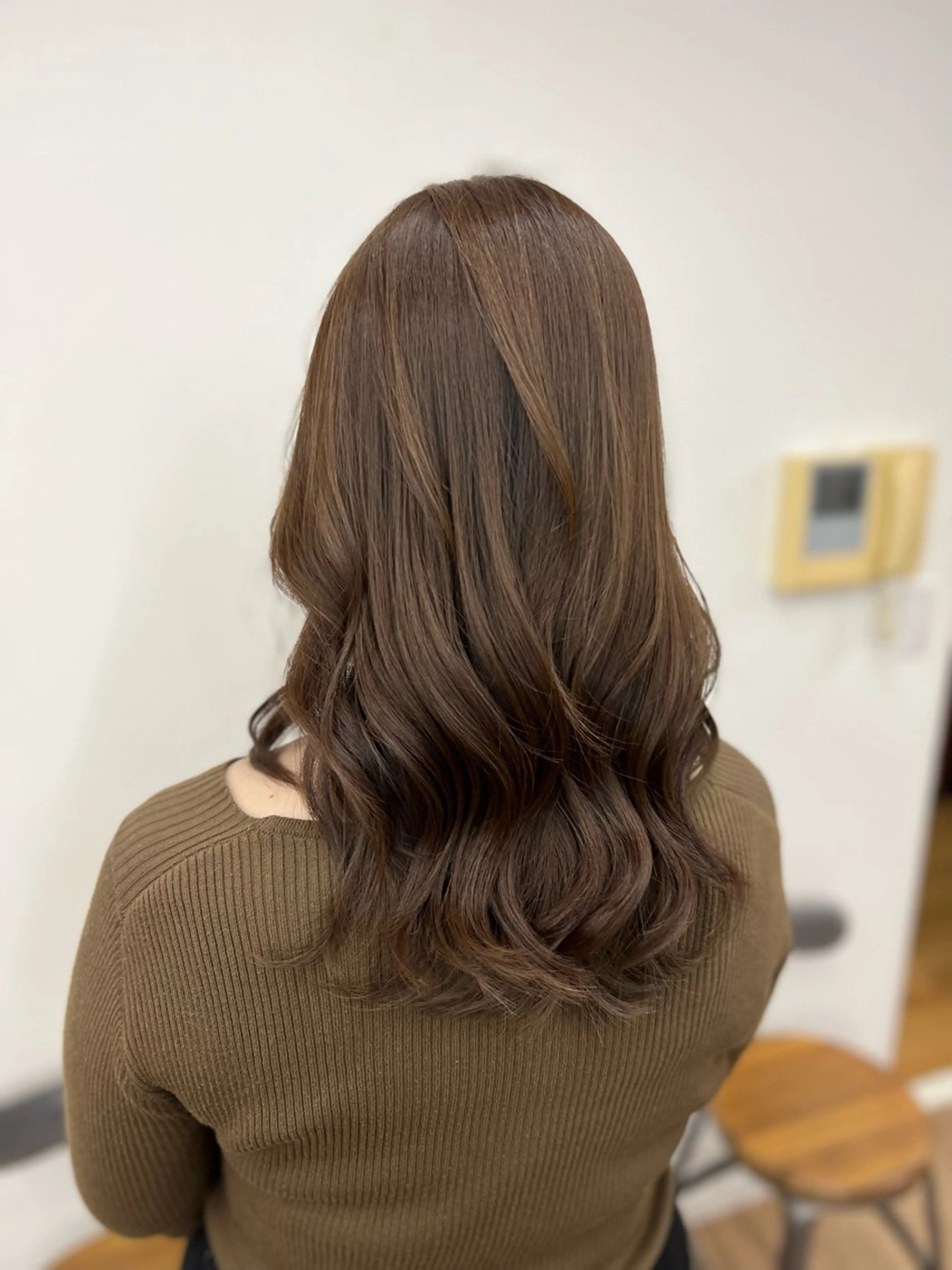 ロング パーマ カット パーマ 透明感×髪質改善🧸 韓国ヘア　武田涼のヘアスタイル