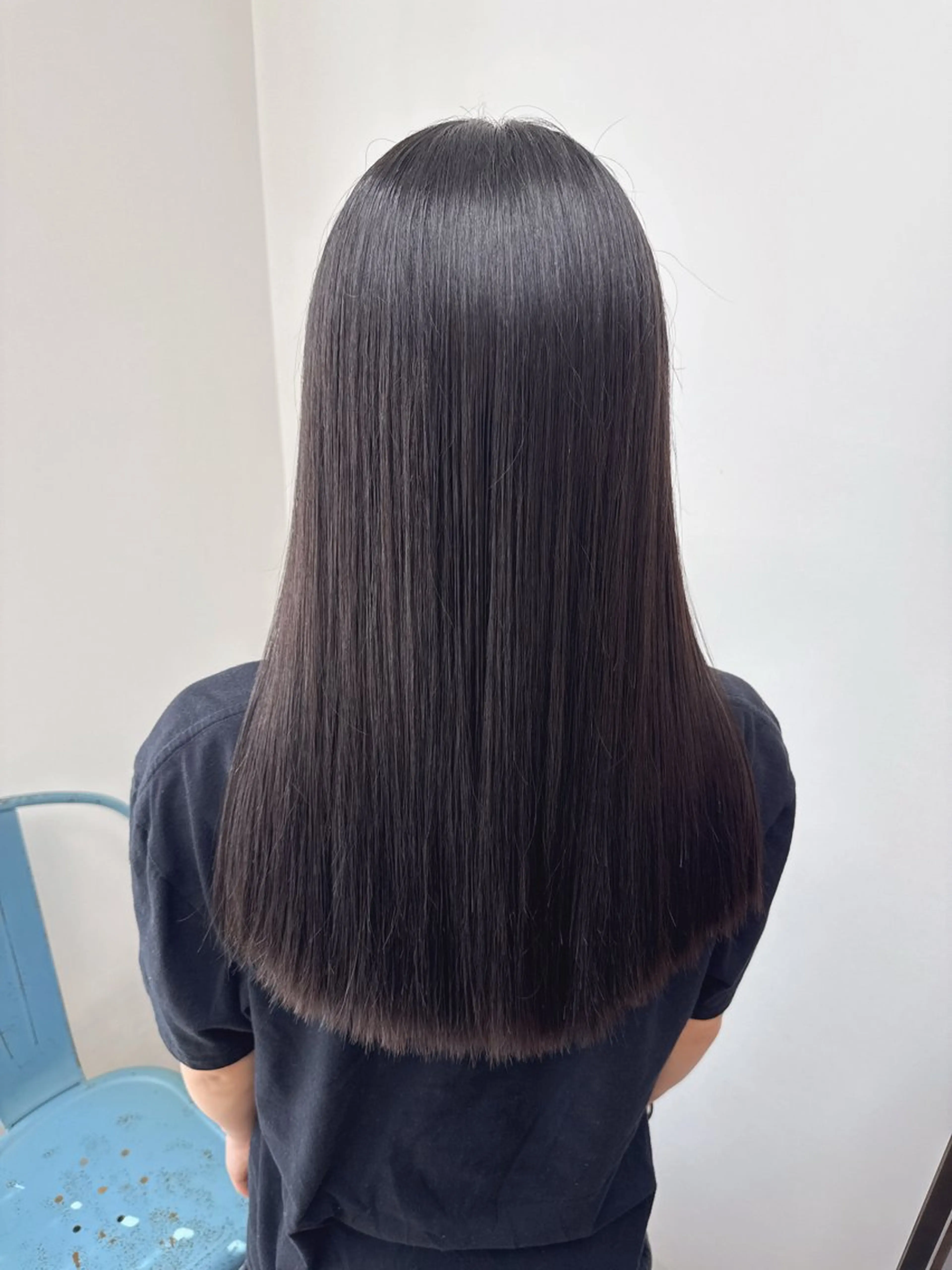 セミロング カット 縮毛矯正 トリートメント 伶風 /髪質改善ストレートのヘアスタイル