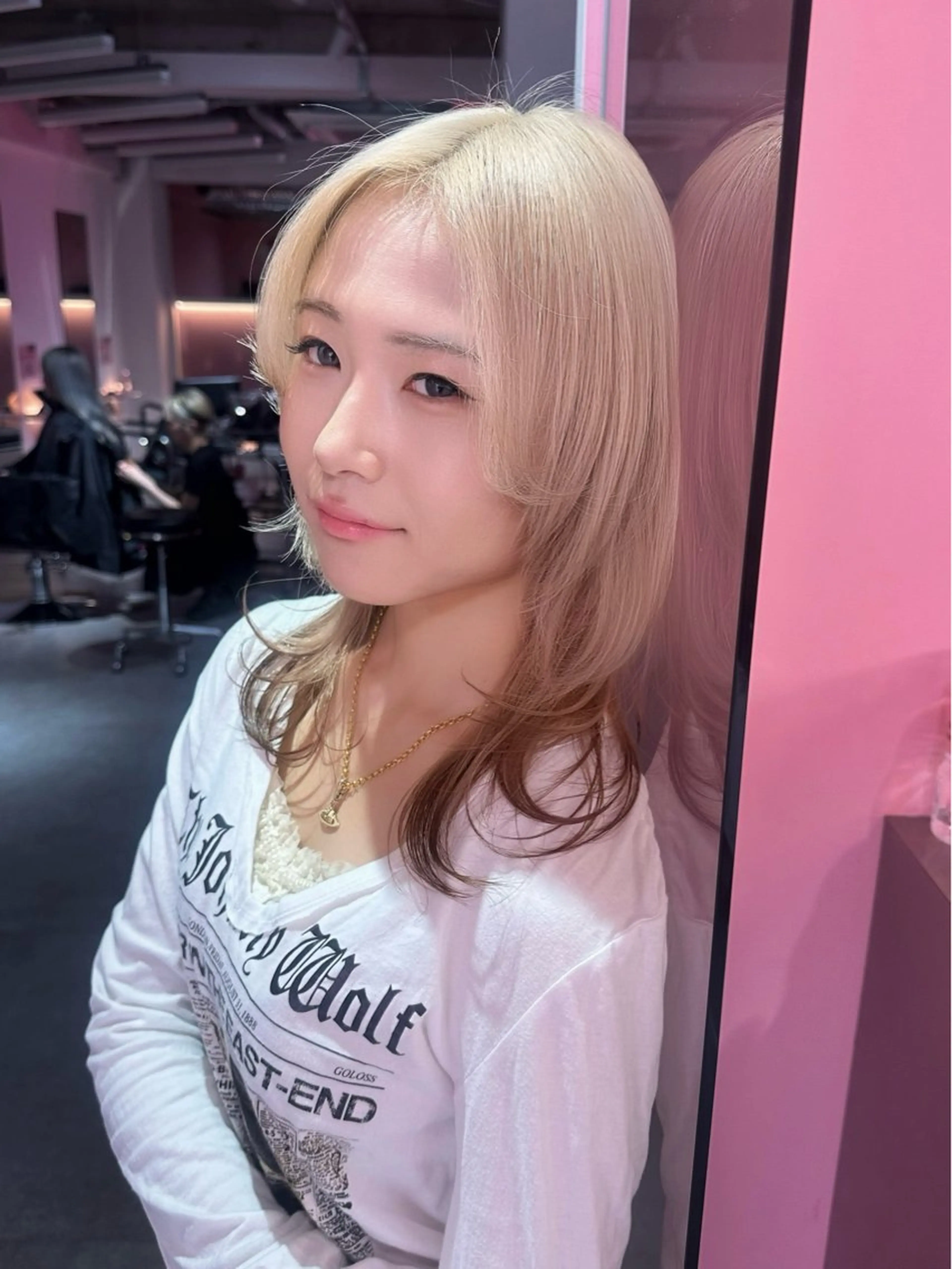 ミディアム ブリーチカラー 特化/MAHIROのヘアスタイル