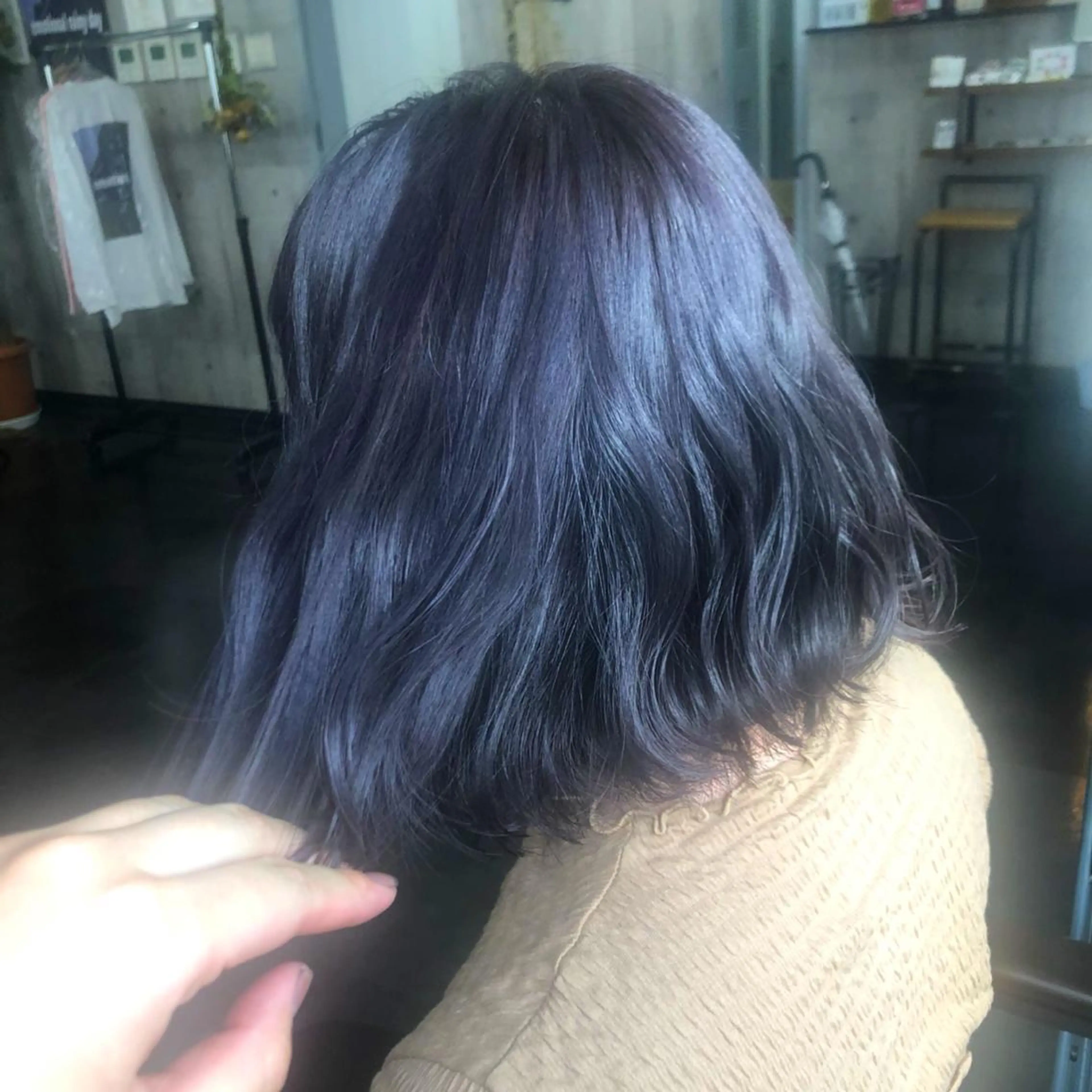 ミディアム パープルカラー SOY-KUFU高田馬場所属・レイヤー♡艶髪♡ 韓国風♡加藤あゆみのヘアスタイル