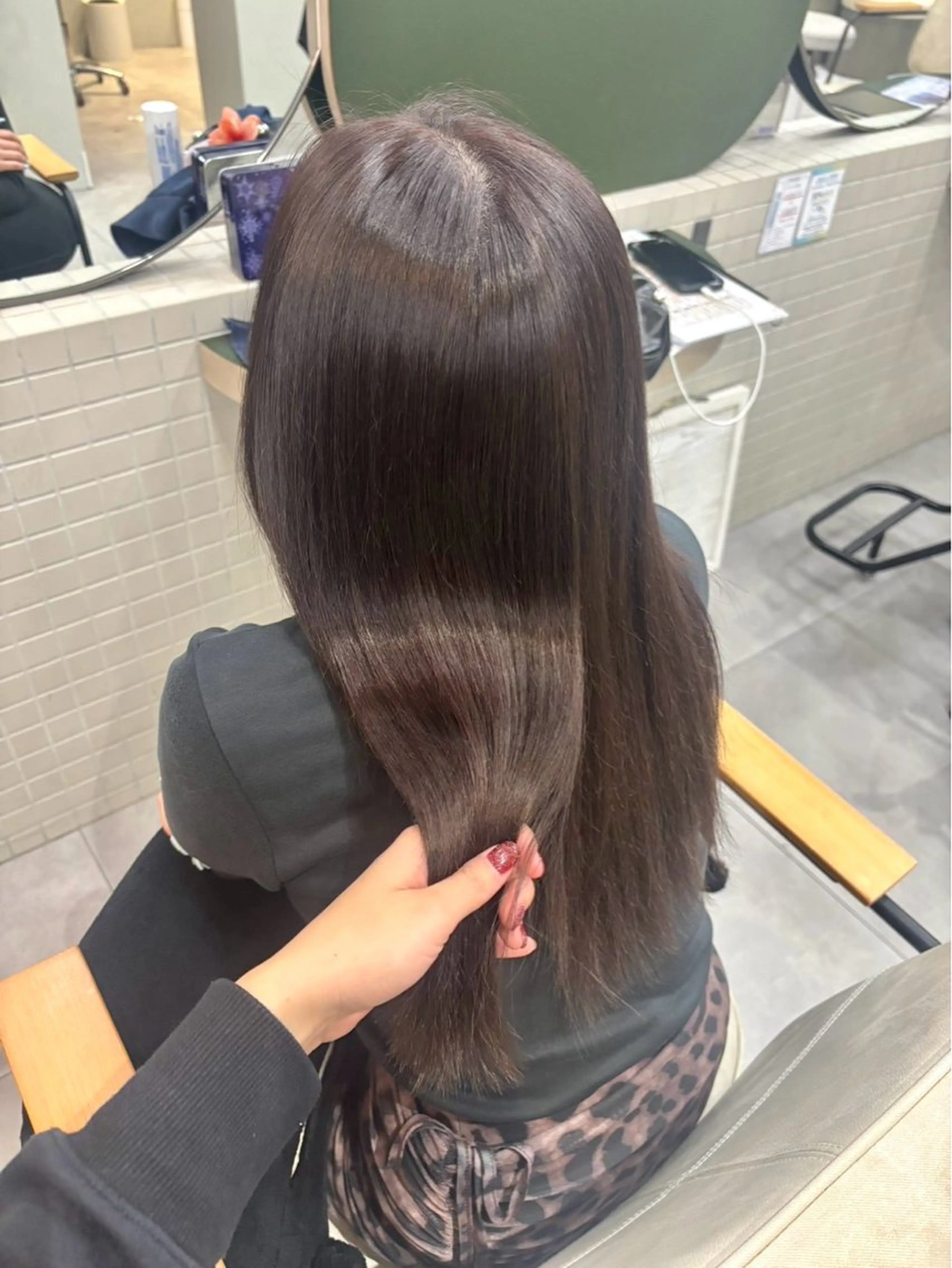 セミロング カット ヘアカラー Lutowa西条 ／カノンのヘアスタイル