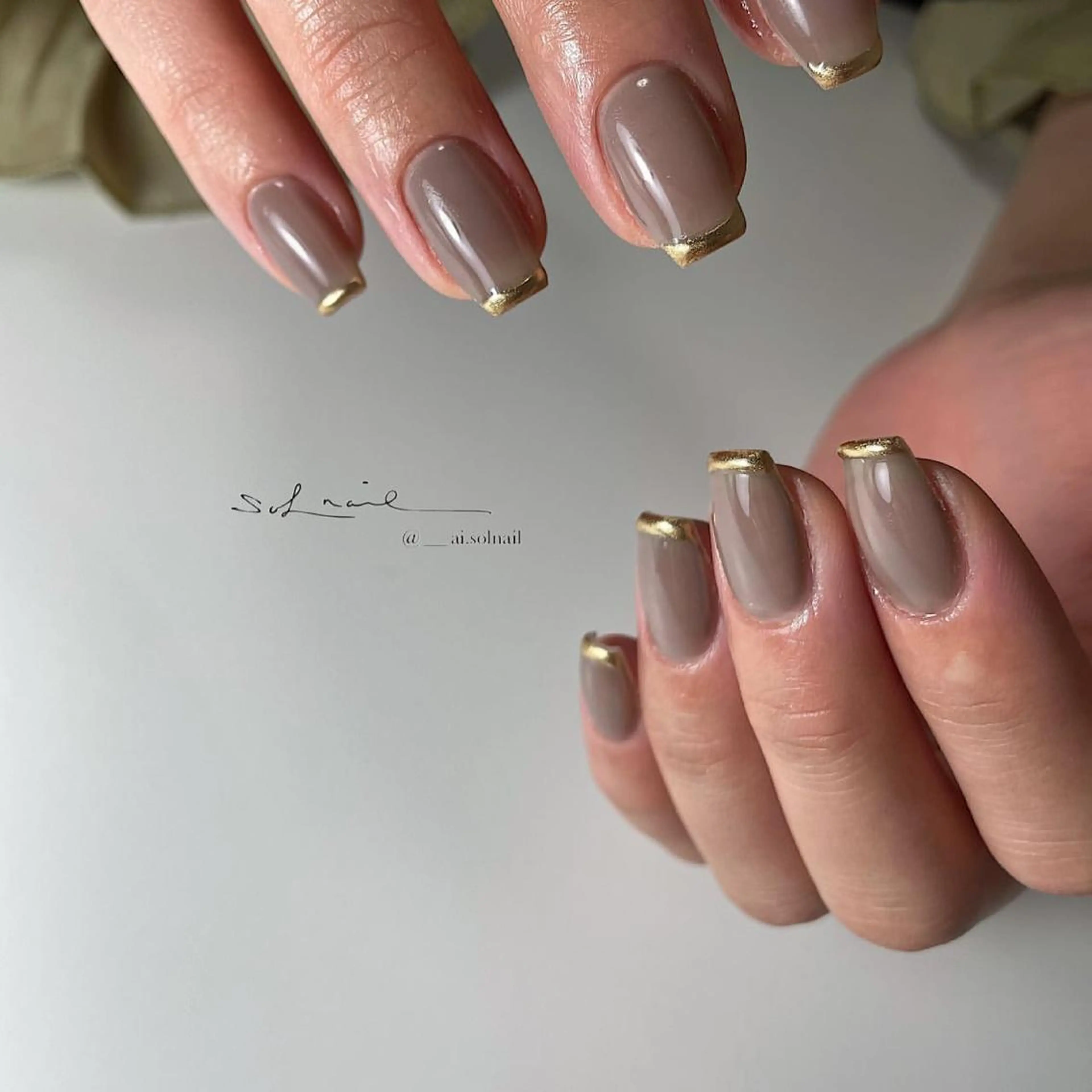 ネイル ハンドネイル 🍃伏見 / soL nail / aiのネイルデザイン