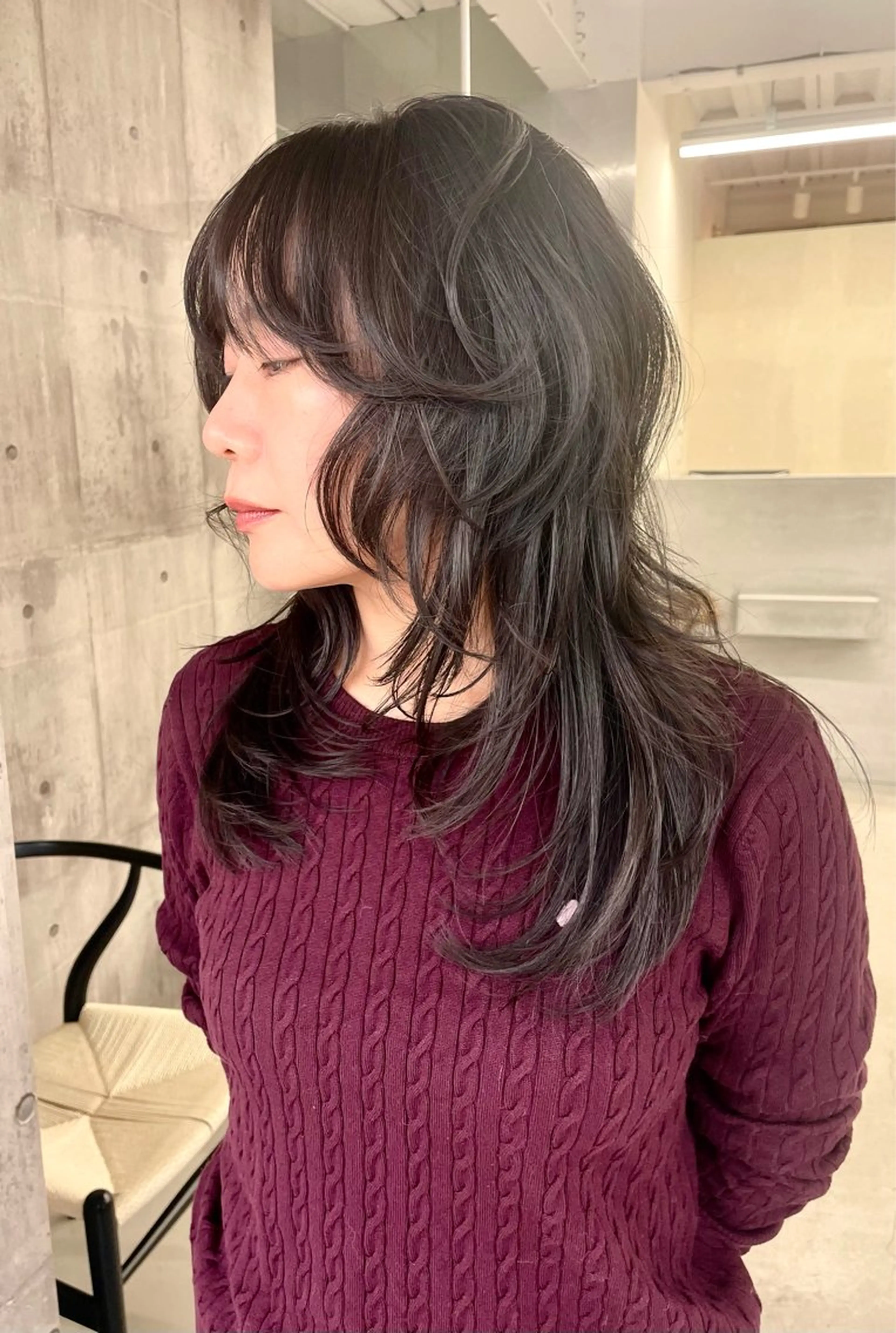 ロング レイヤーカット 錦 茉李 @lm.mari03のヘアスタイル