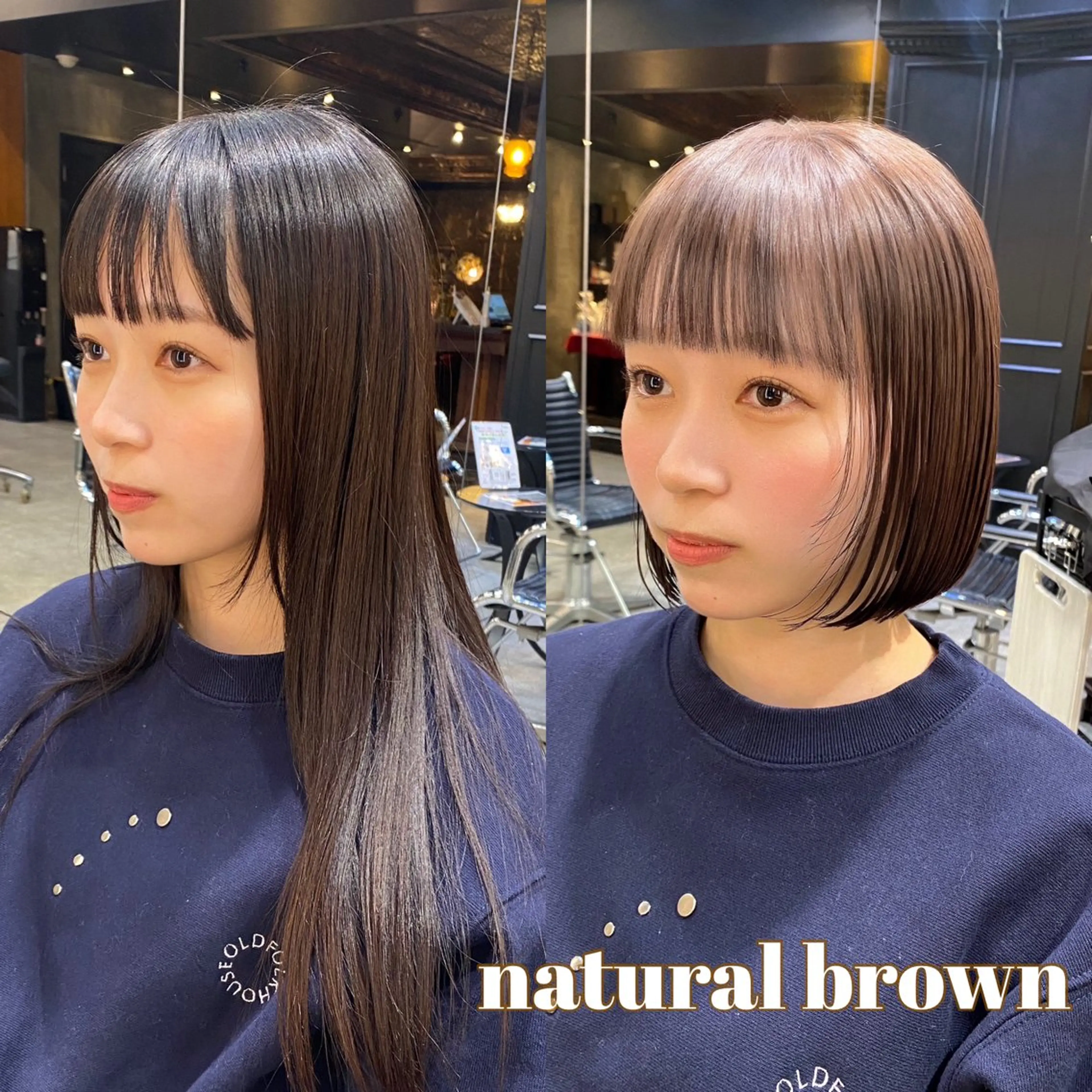 ショート カラー ショートボブ ブラウンカラー ナチュラルブラウン ボブ ショートヘア カット ヘアカラー ブリーチなしダブル カラー🧸🐺陽介のヘアスタイル
