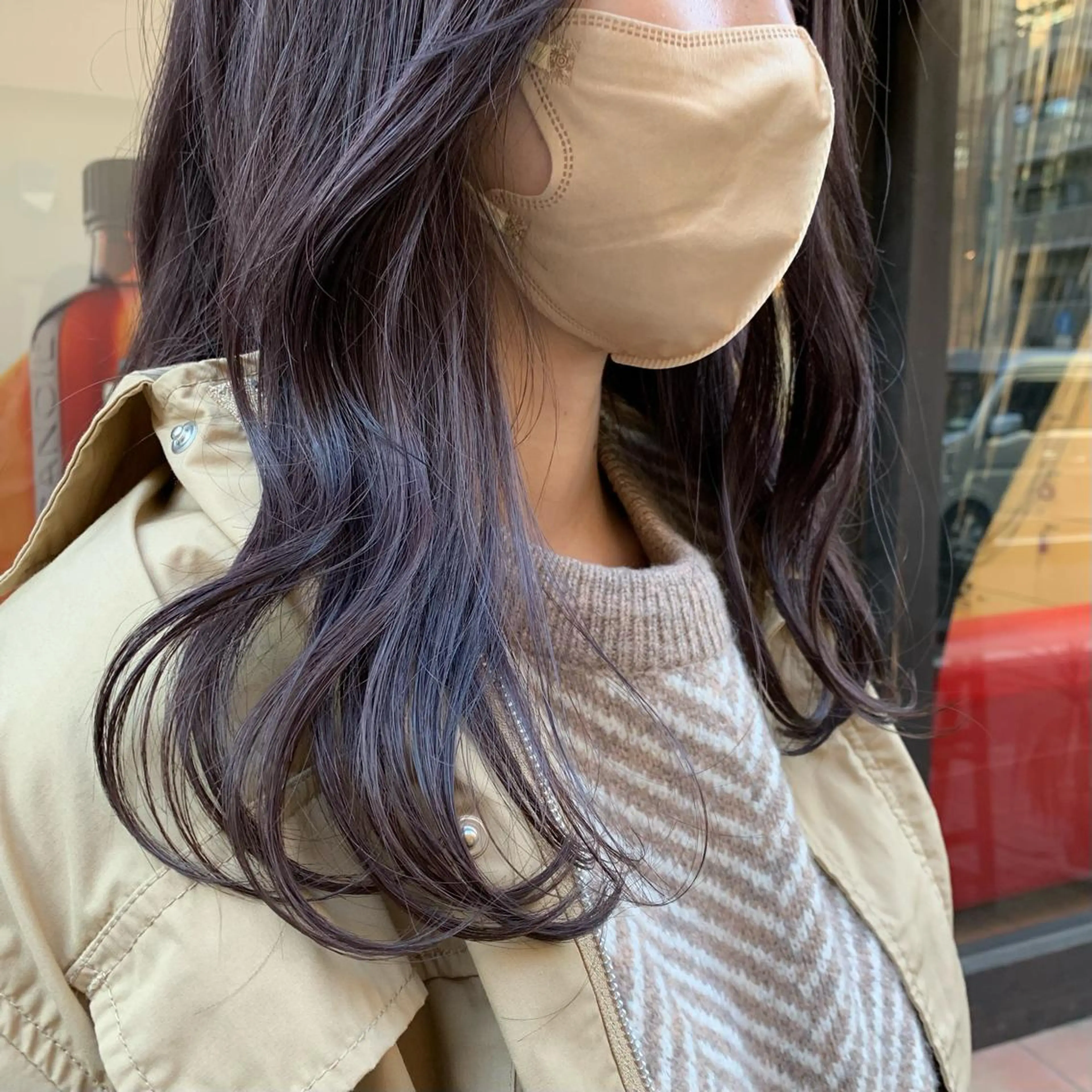 セミロング カラー 透明感カラー イルミナカラー ヘアカラー ayaka 大宮のヘアスタイル
