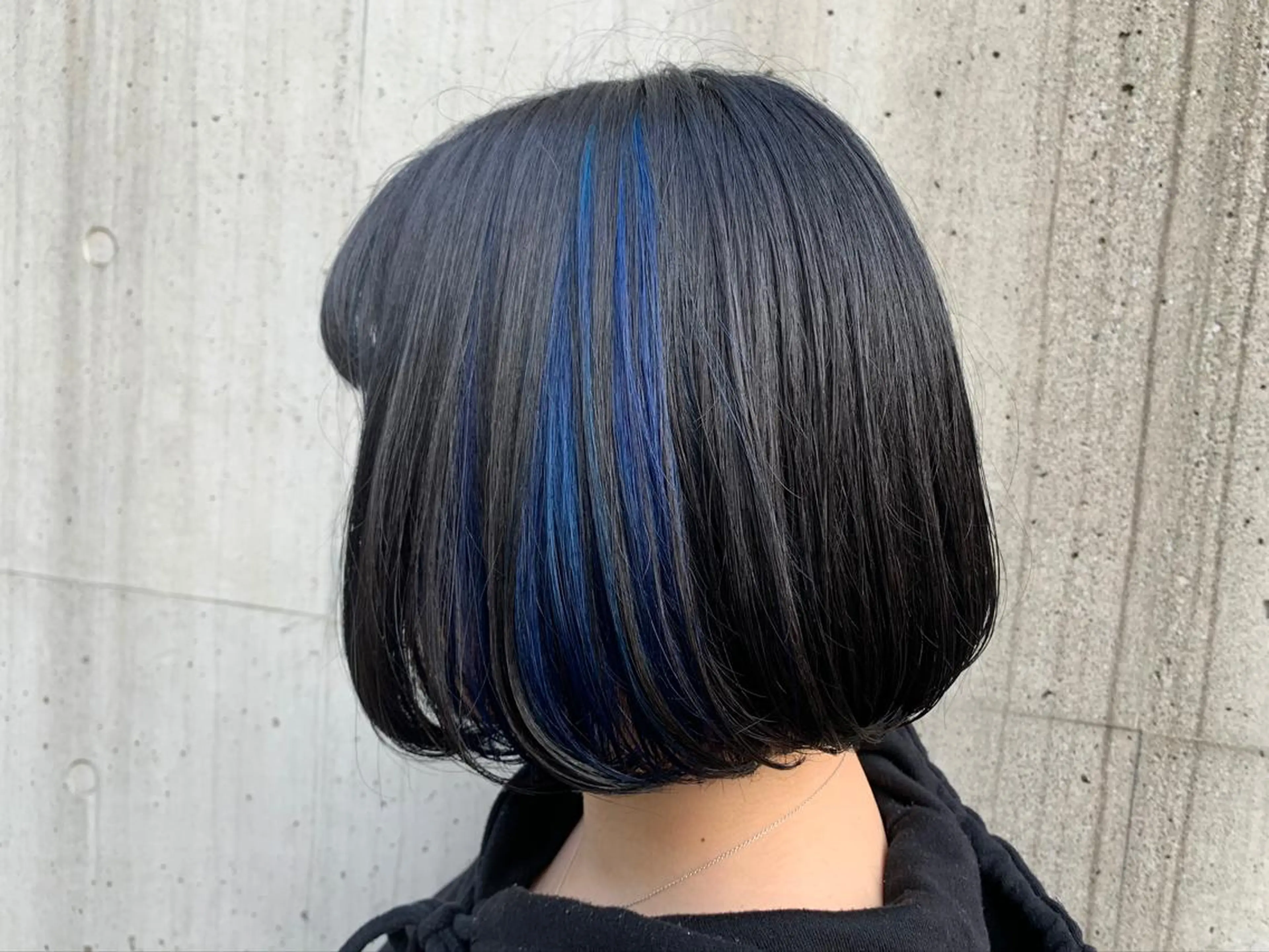 ミディアム カラー ブリーチ インナーカラー ボブ/インナーカラー ショート/佐野祥子のヘアスタイル