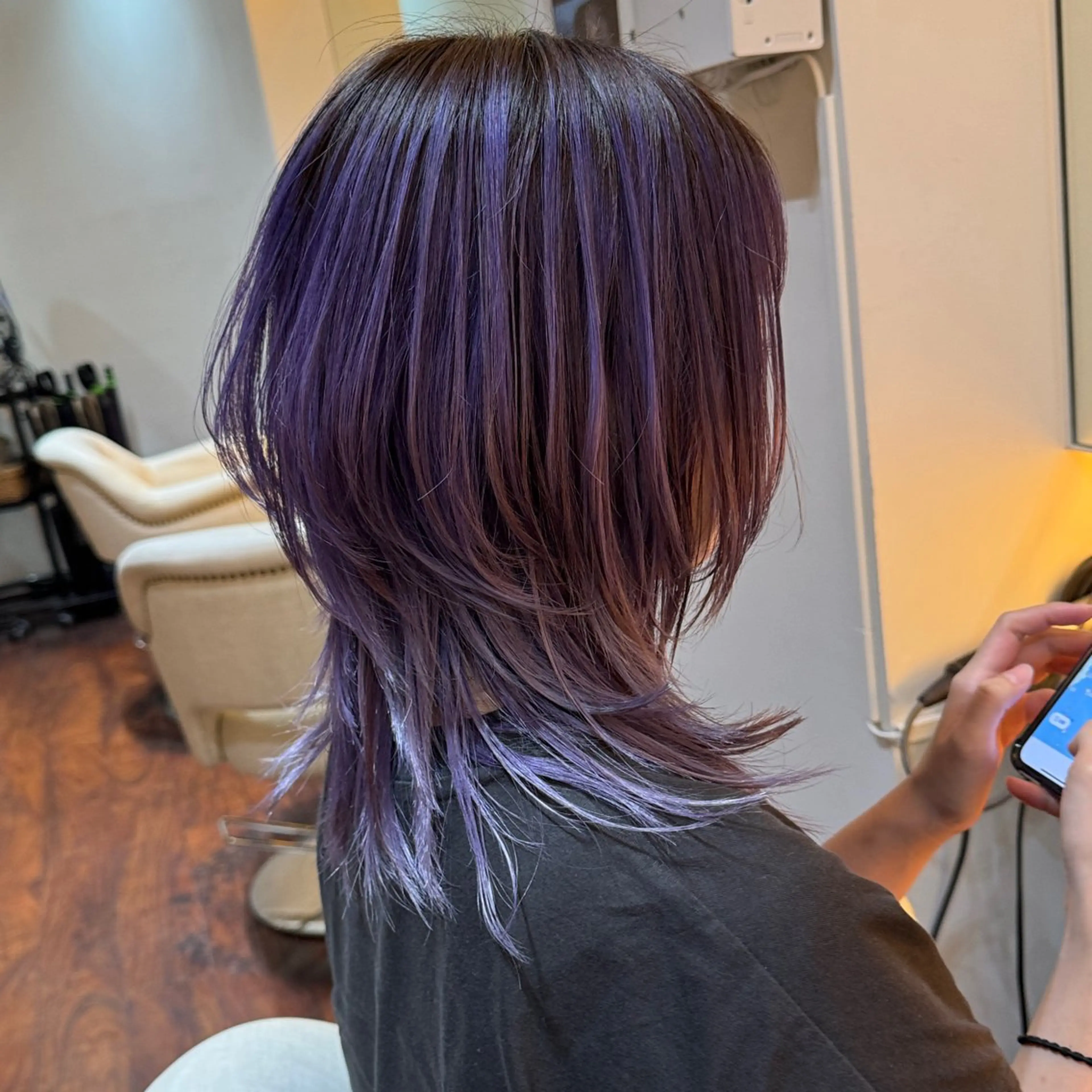 ミディアム カラー デザインカラー ヘアカラー tet 店長 RIKITOのヘアスタイル