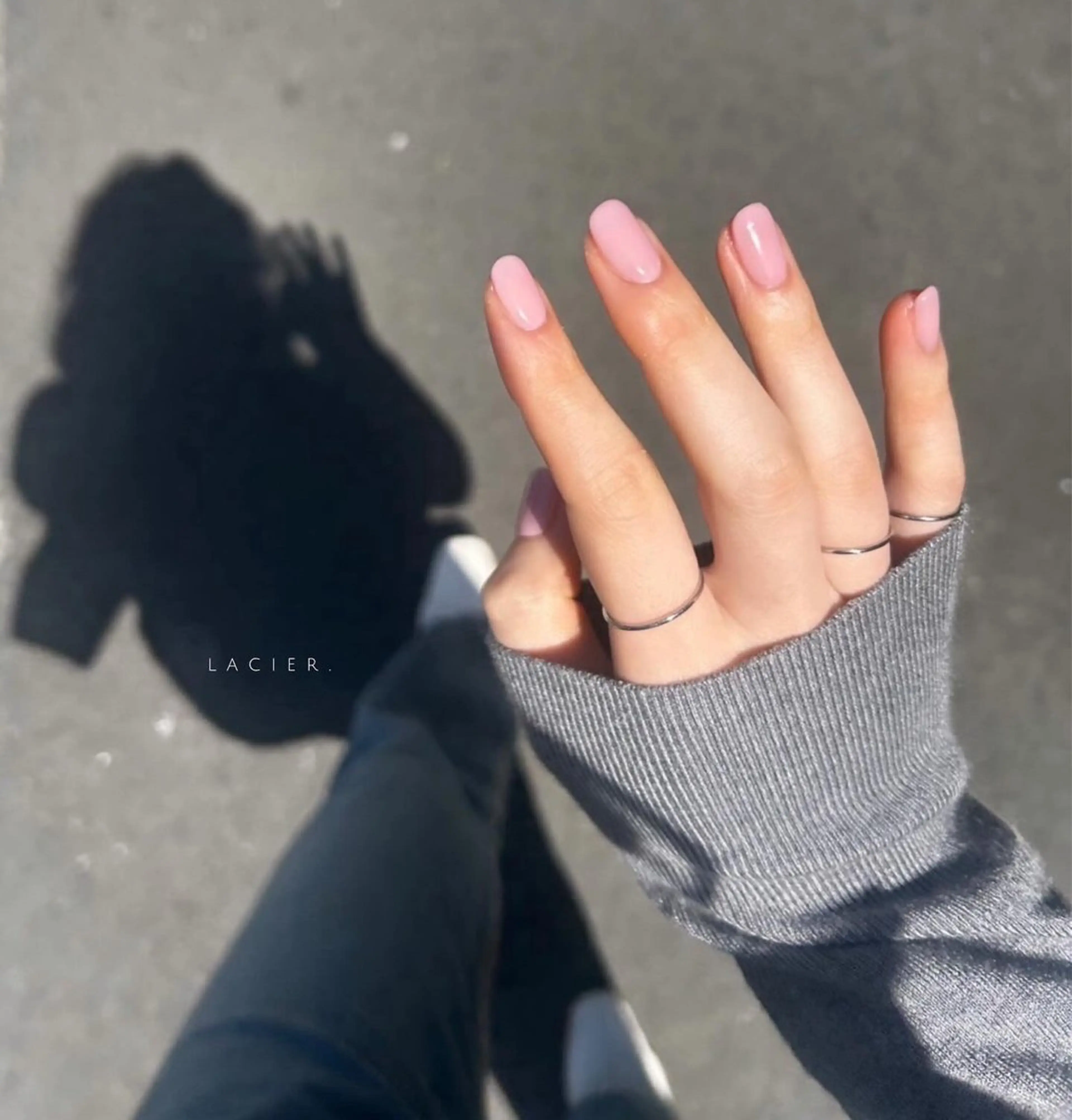 ネイル ワンカラーネイル ピンク ハンドネイル lacier nailのネイルデザイン