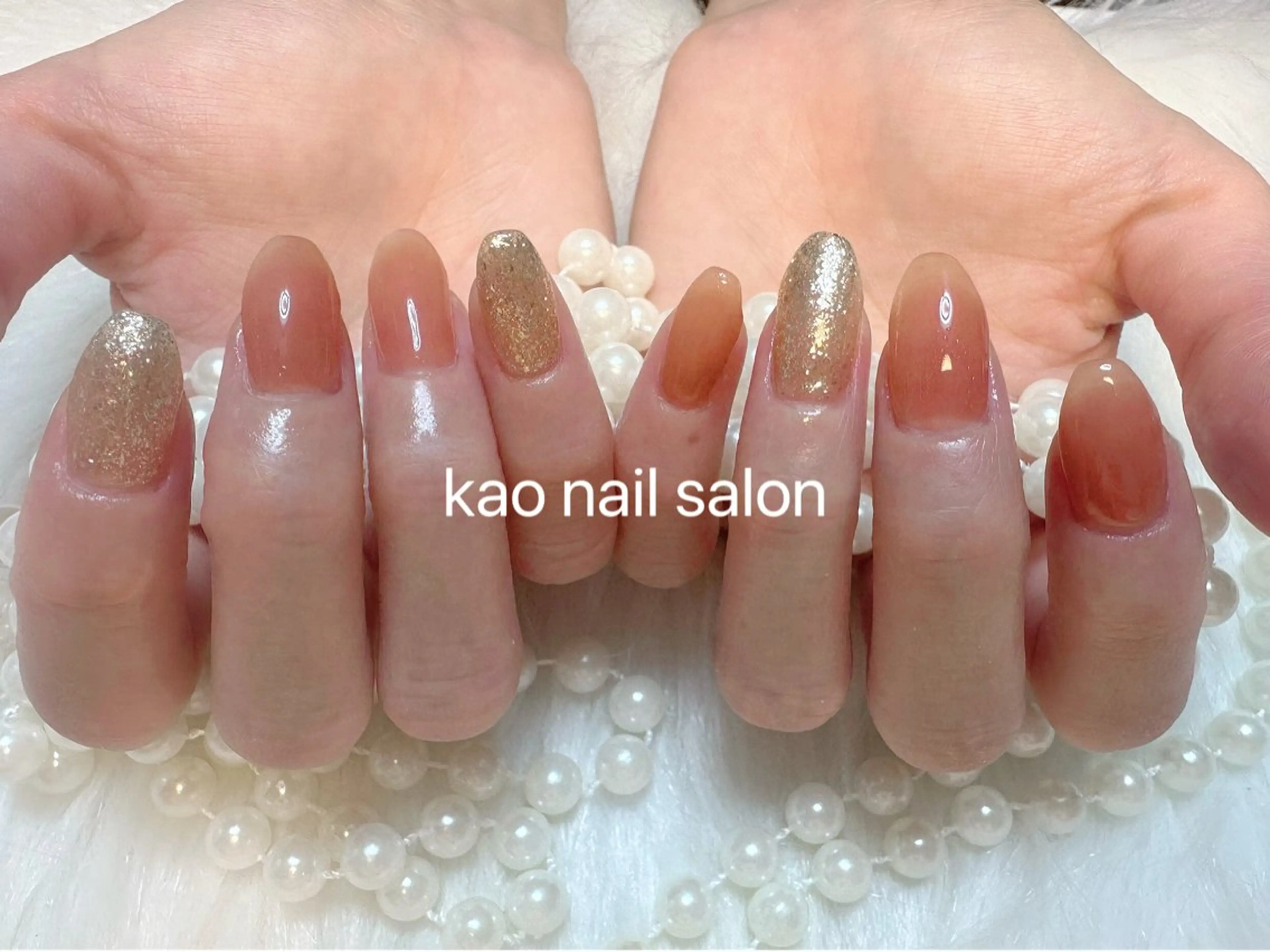ネイル ハンドネイル kao nail マグネット/長さだしのネイルデザイン