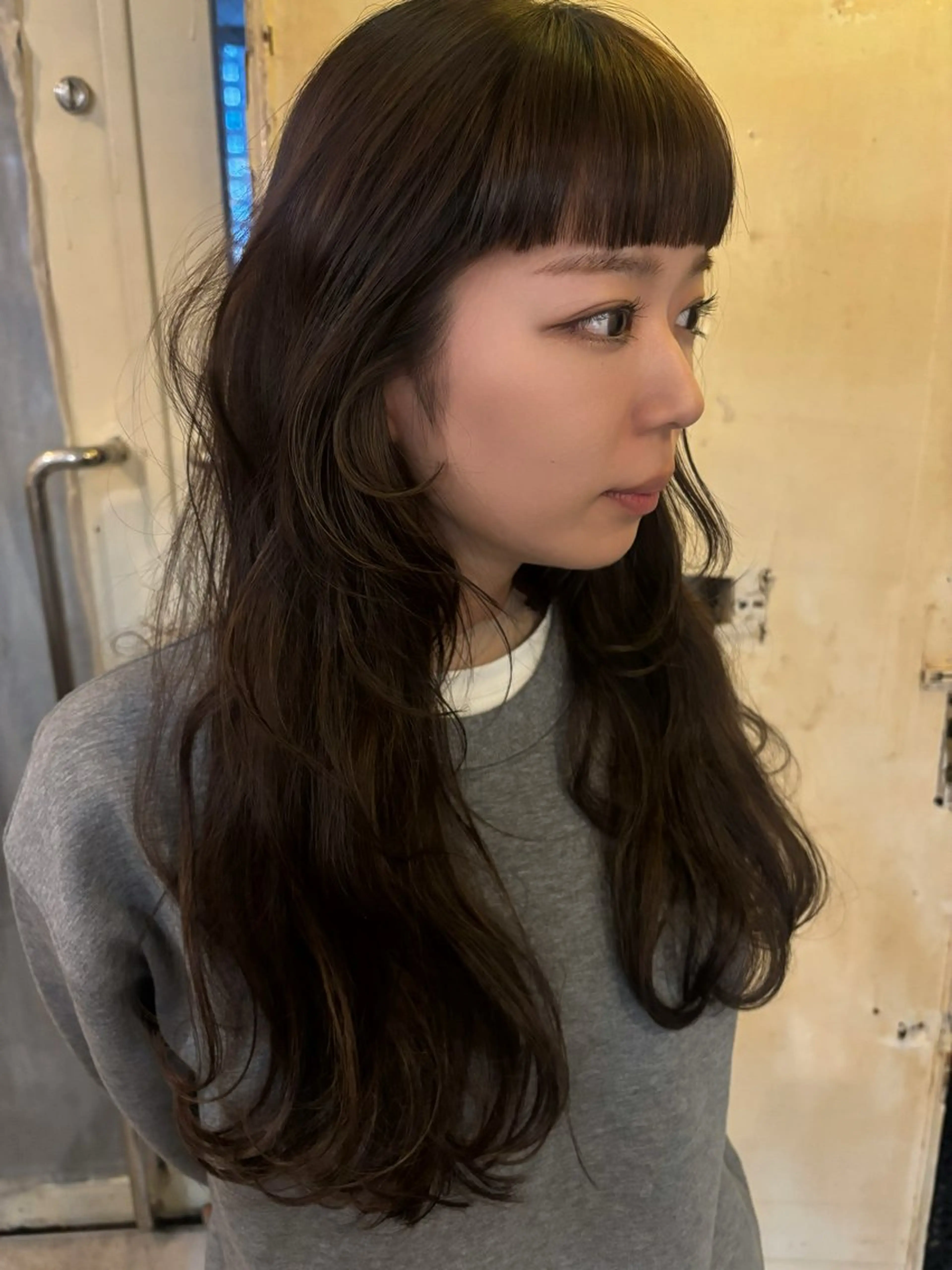 セミロング カット ヘアカラー sea's所属・ヒラカホ/矢場町/ ブリーチ/似合わせのヘアスタイル