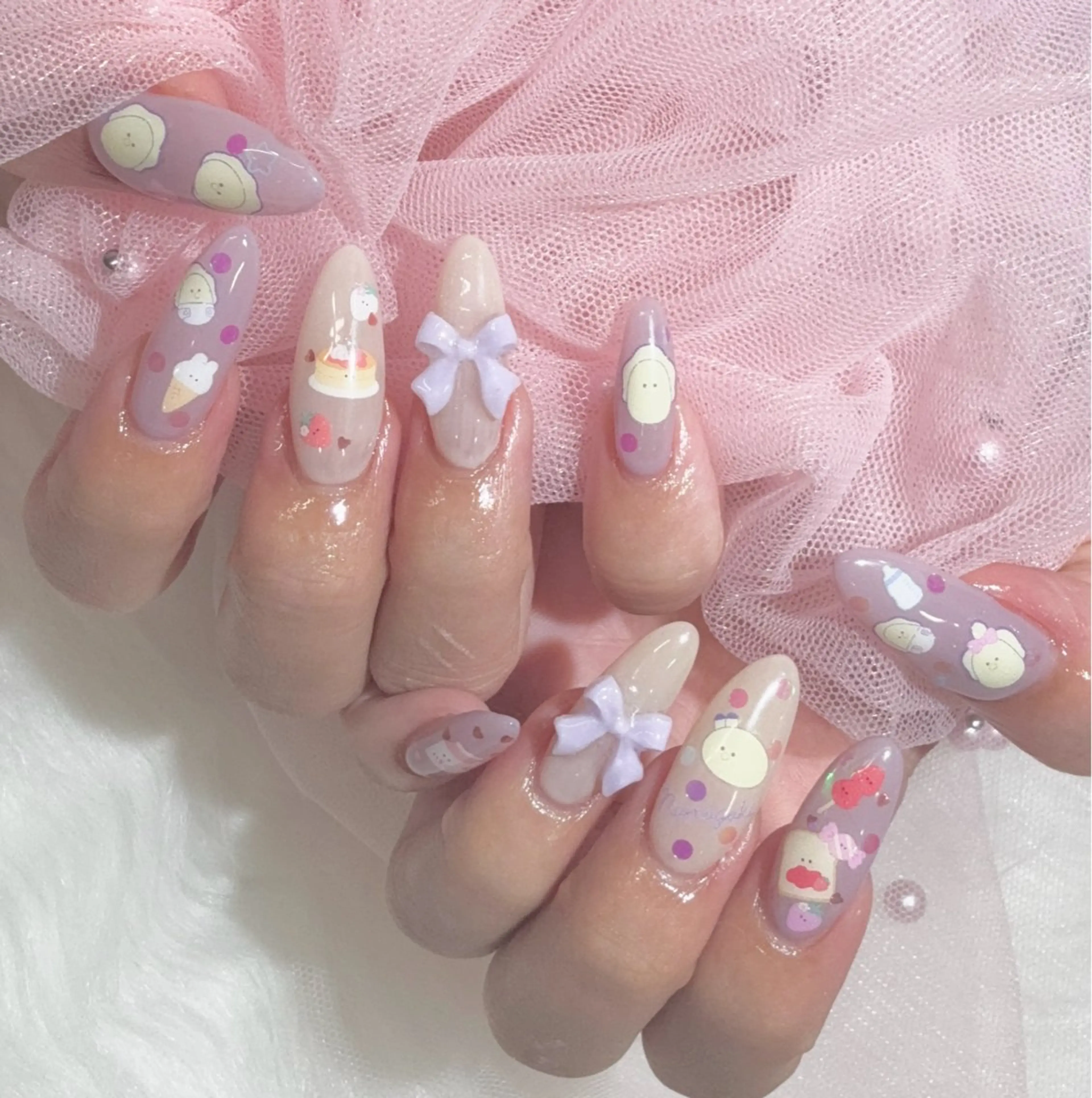 【夢中でデコれる⭐️】チップ長さだし10本+貼り放題ネイル💗の写真