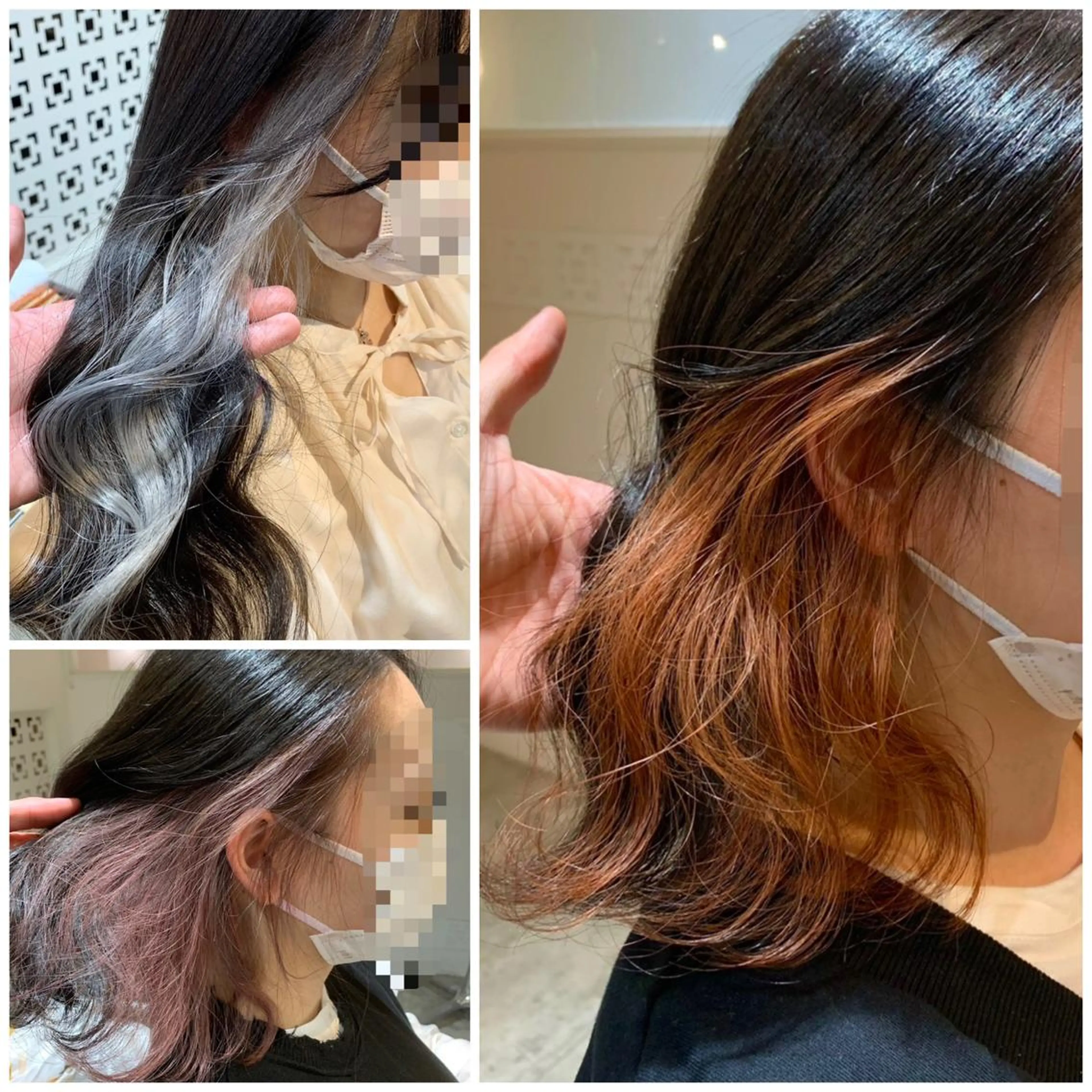 ミディアム カラー インナーカラー サロウィン(SALOWIN)原宿iori店所属・れい🫧 ハイトーン特化のヘアスタイル