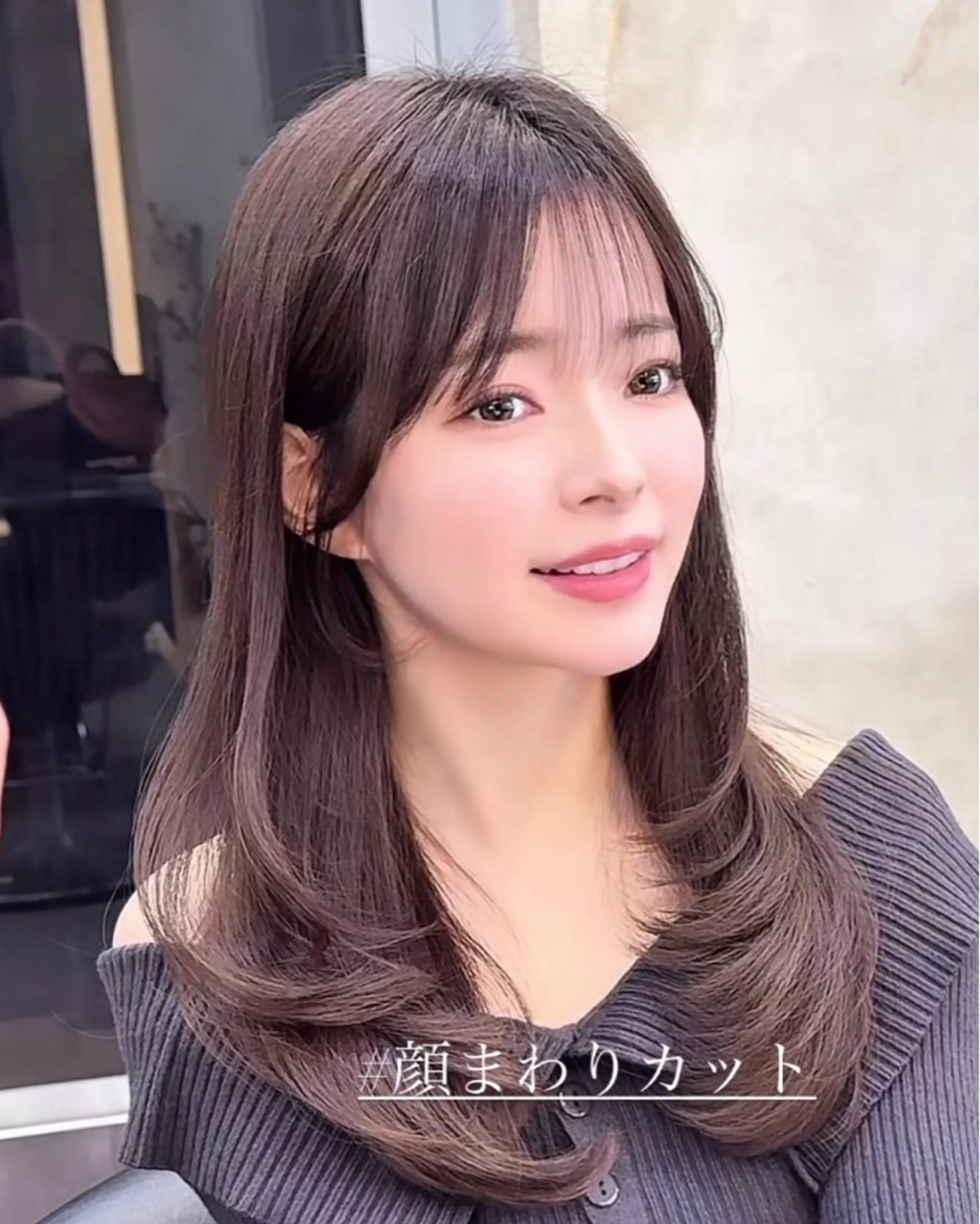 ミディアム レイヤーと顔まわり 大好き❣️関口拓馬のヘアスタイル