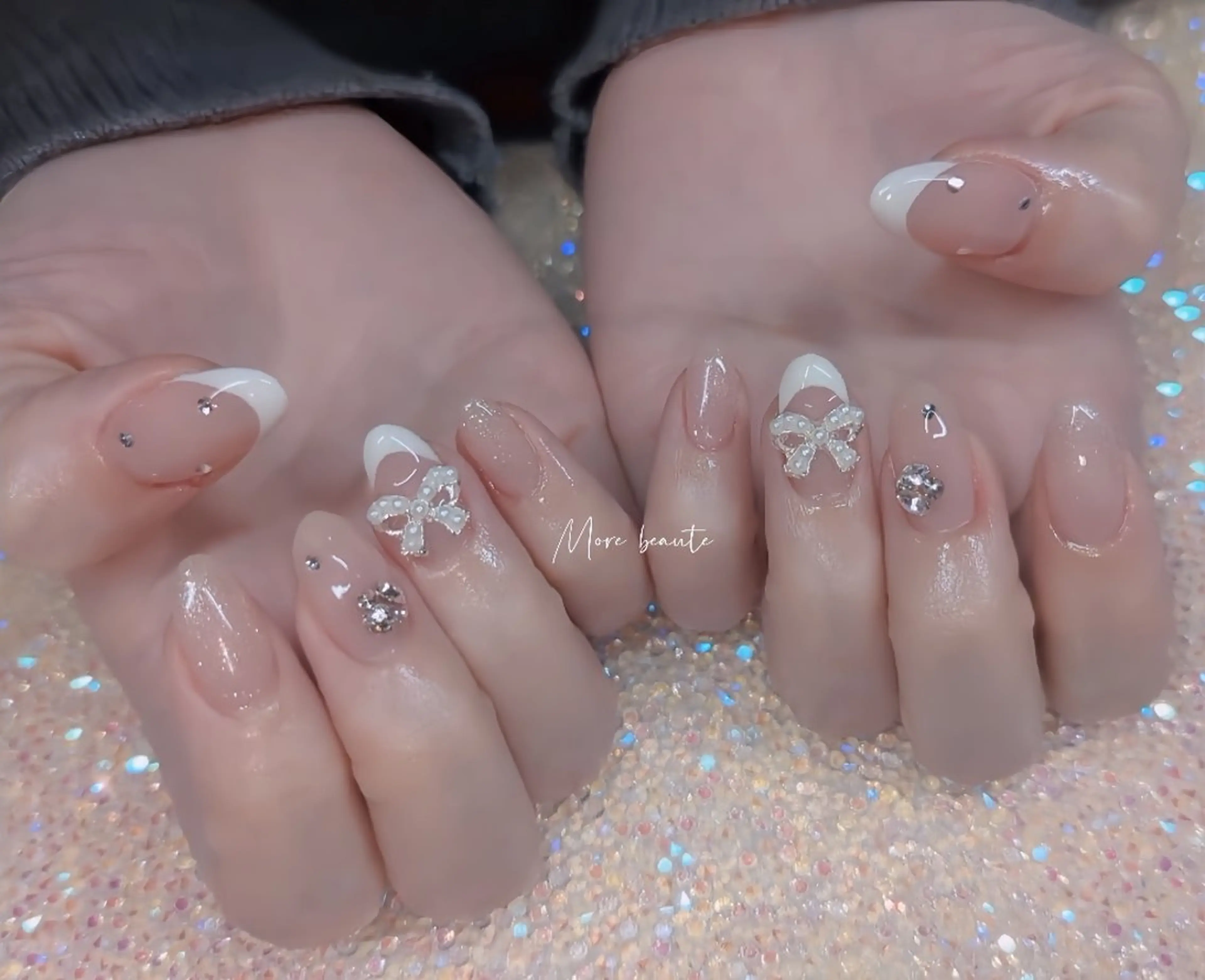 ネイル アートネイル ジェルネイル ハート 韓国ネイル マグネットネイル ハンドネイル I LOVE ME NAIL.｡.:*♡のネイルデザイン